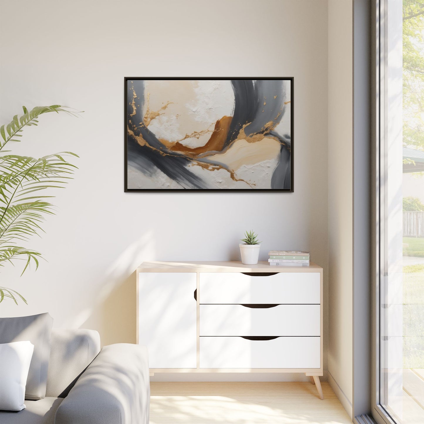 Matte Canvas, Framed (Multi-color)