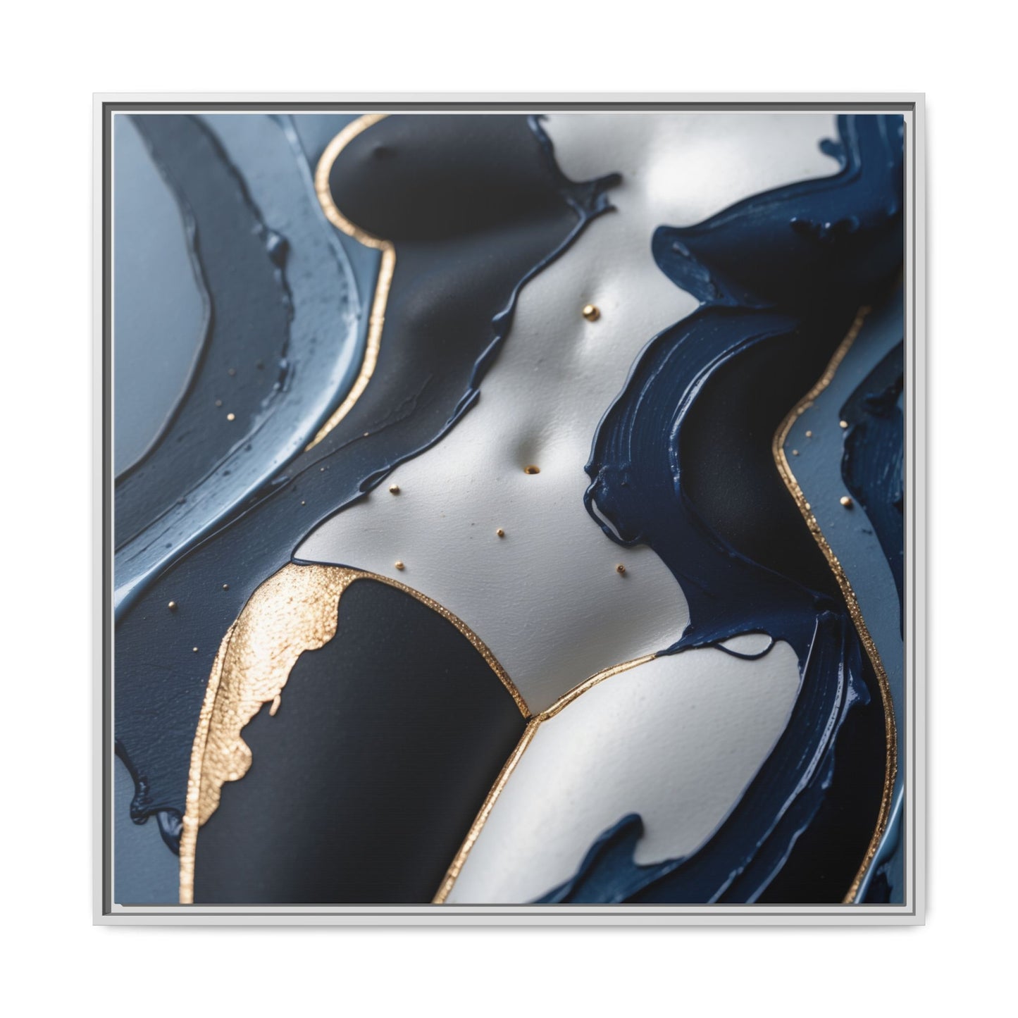 Sculpted in Midnight-Nude Canvas Print