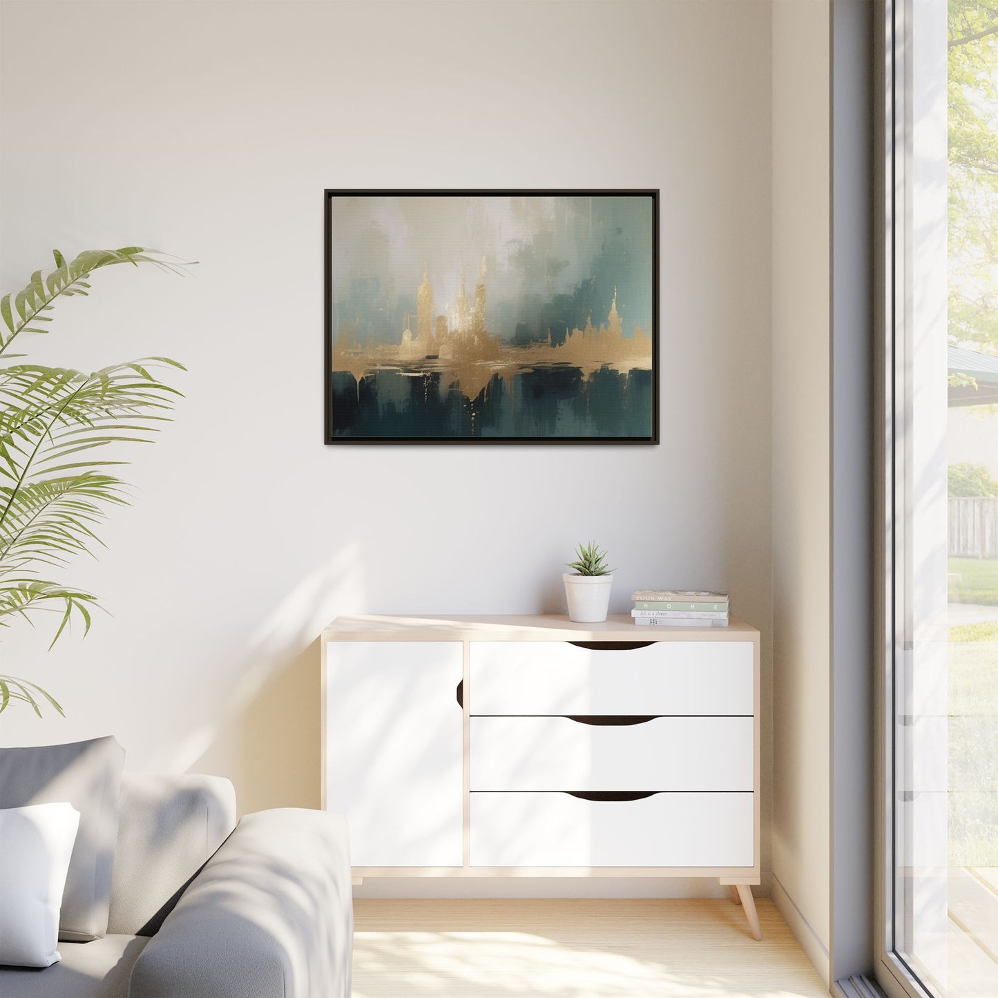 Matte Canvas, Framed (Multi-color)