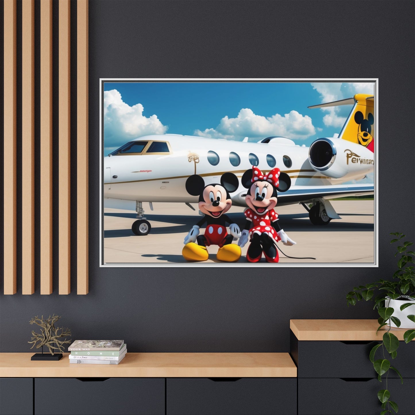 Mickey & Minnie Jetsetter Canvas Art