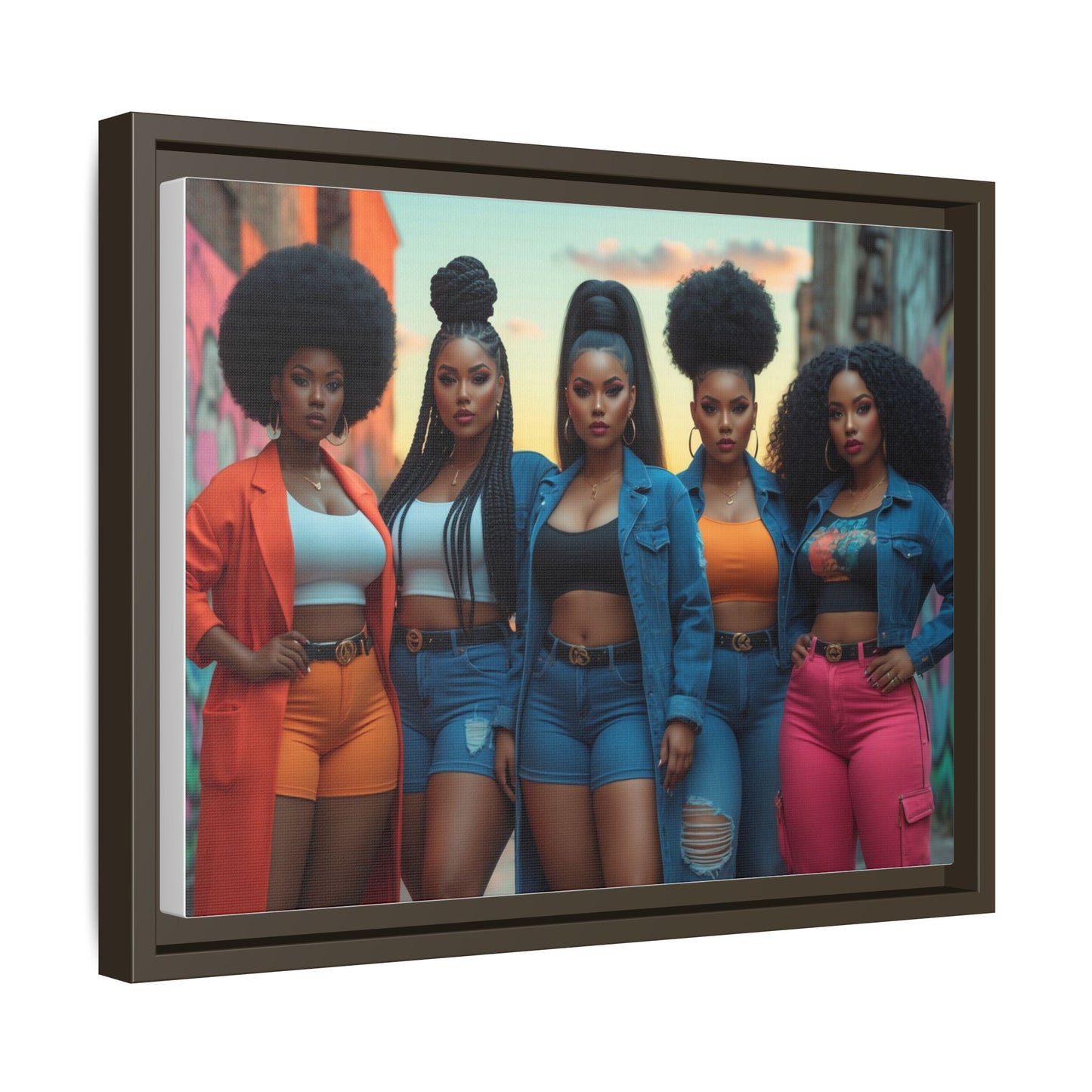 Matte Canvas, Framed (Multi-color)