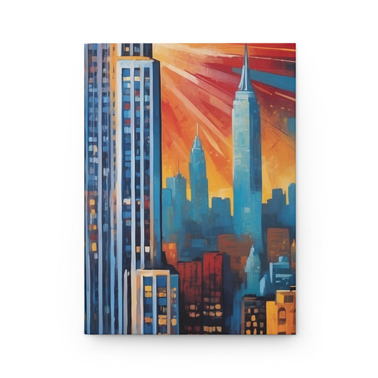 New York City Sunrise Hardcover Journal - Inspirational Urban Art