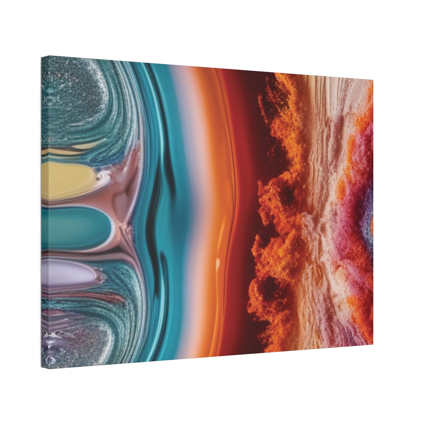 Stunning Abstract Canvas Art - 15" Stretched Wall Decor