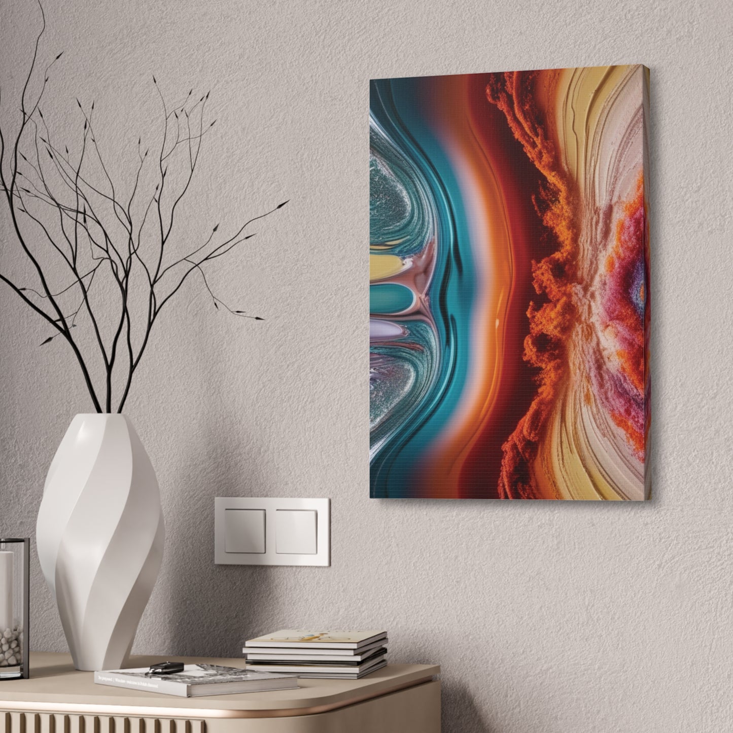 Stunning Abstract Canvas Art - 15" Stretched Wall Decor