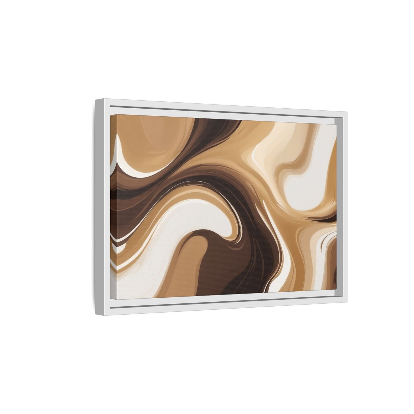 Abstract Wave Framed Canvas Art - Multi-Color Home Decor