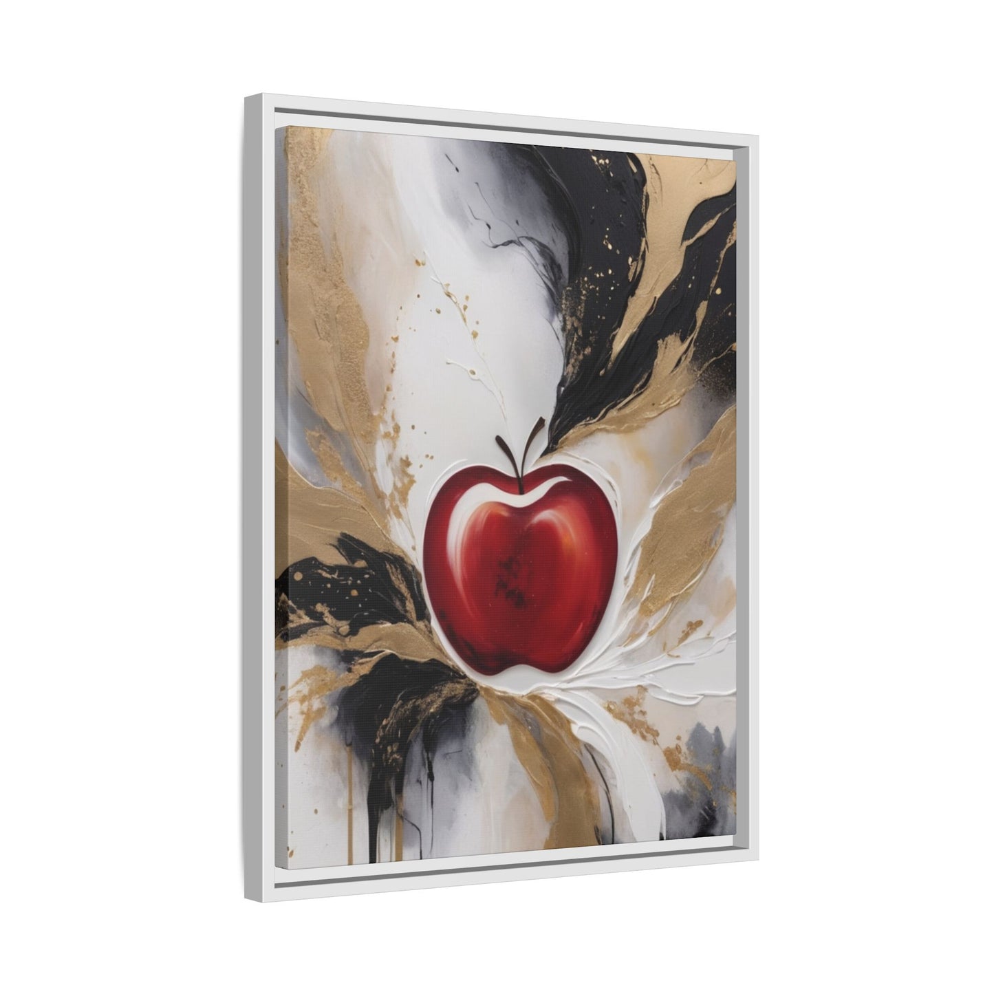 Elegant Apple Canvas Art Print - Framed Wall Decor