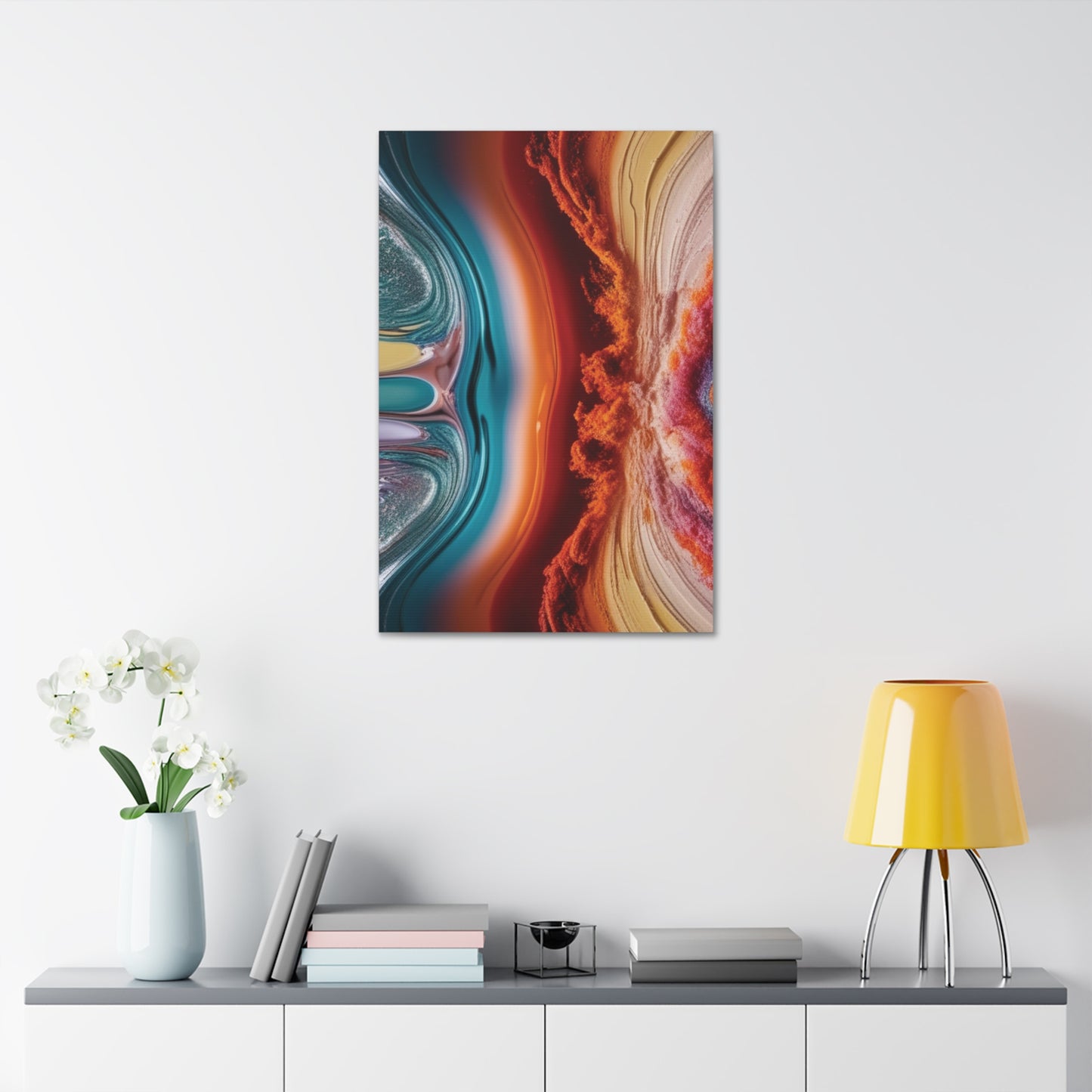 Stunning Abstract Canvas Art - 15" Stretched Wall Decor