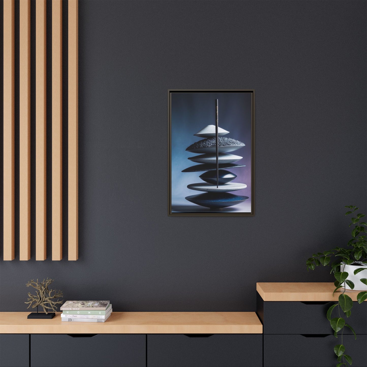 Matte Canvas, Framed (Multi-color)