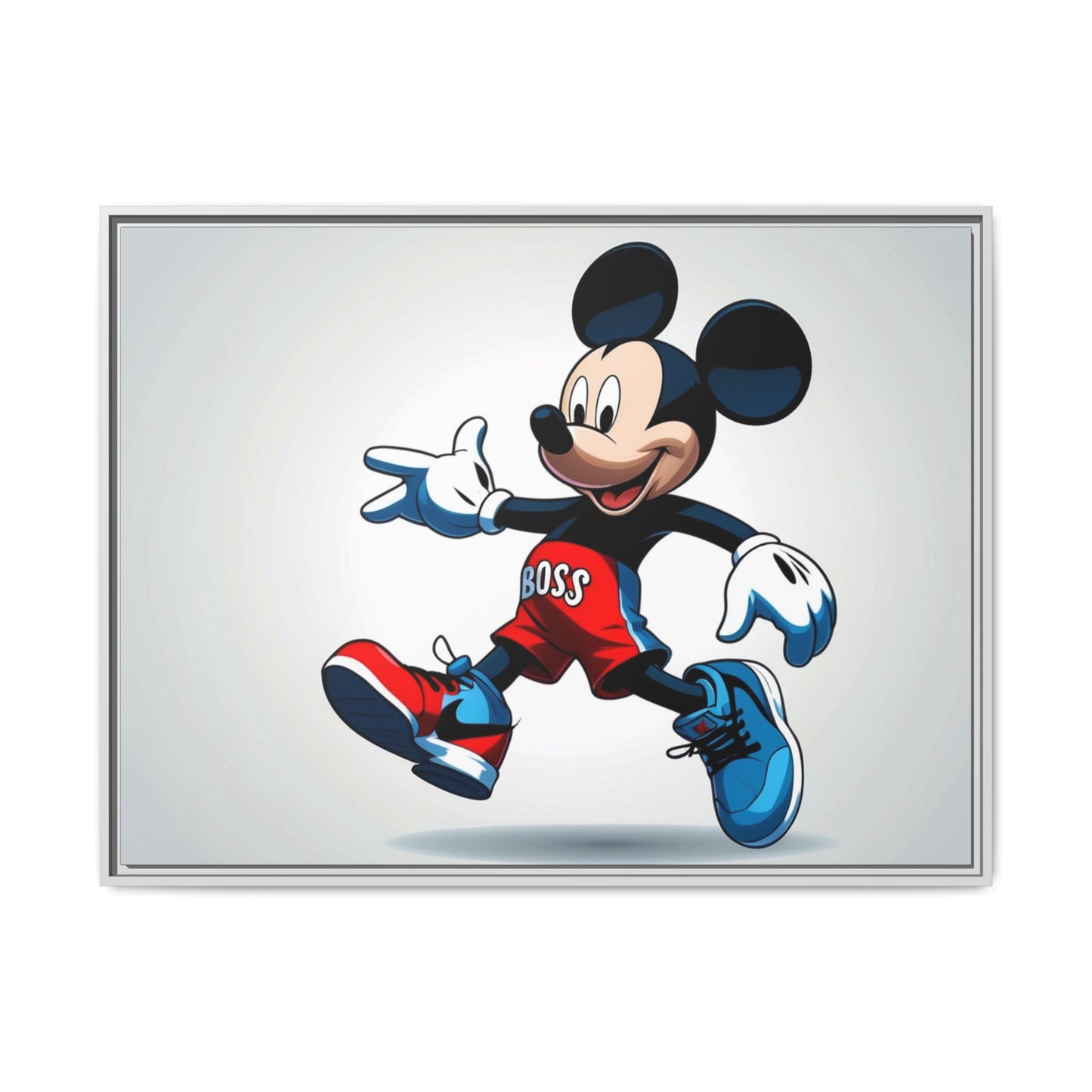 Mickey Mouse Boss Framed Canvas Art
