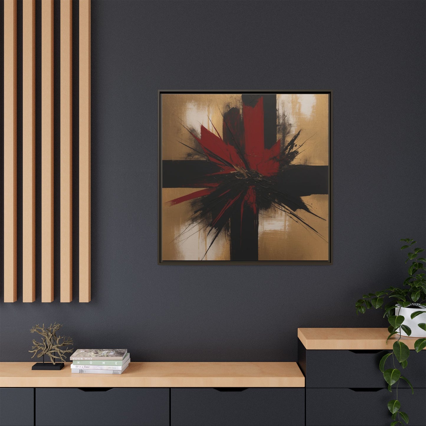 Matte Canvas, Framed (Multi-color)
