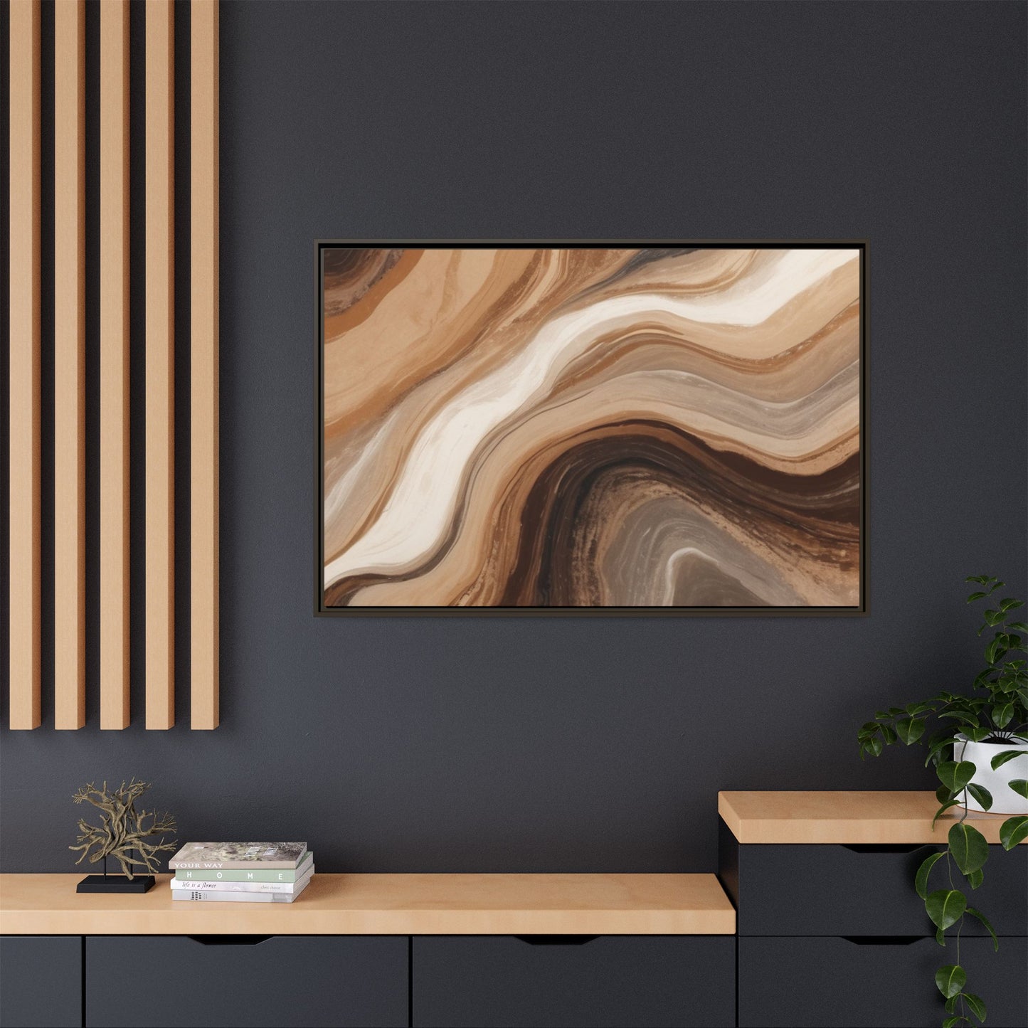 Matte Canvas, Framed (Multi-color)