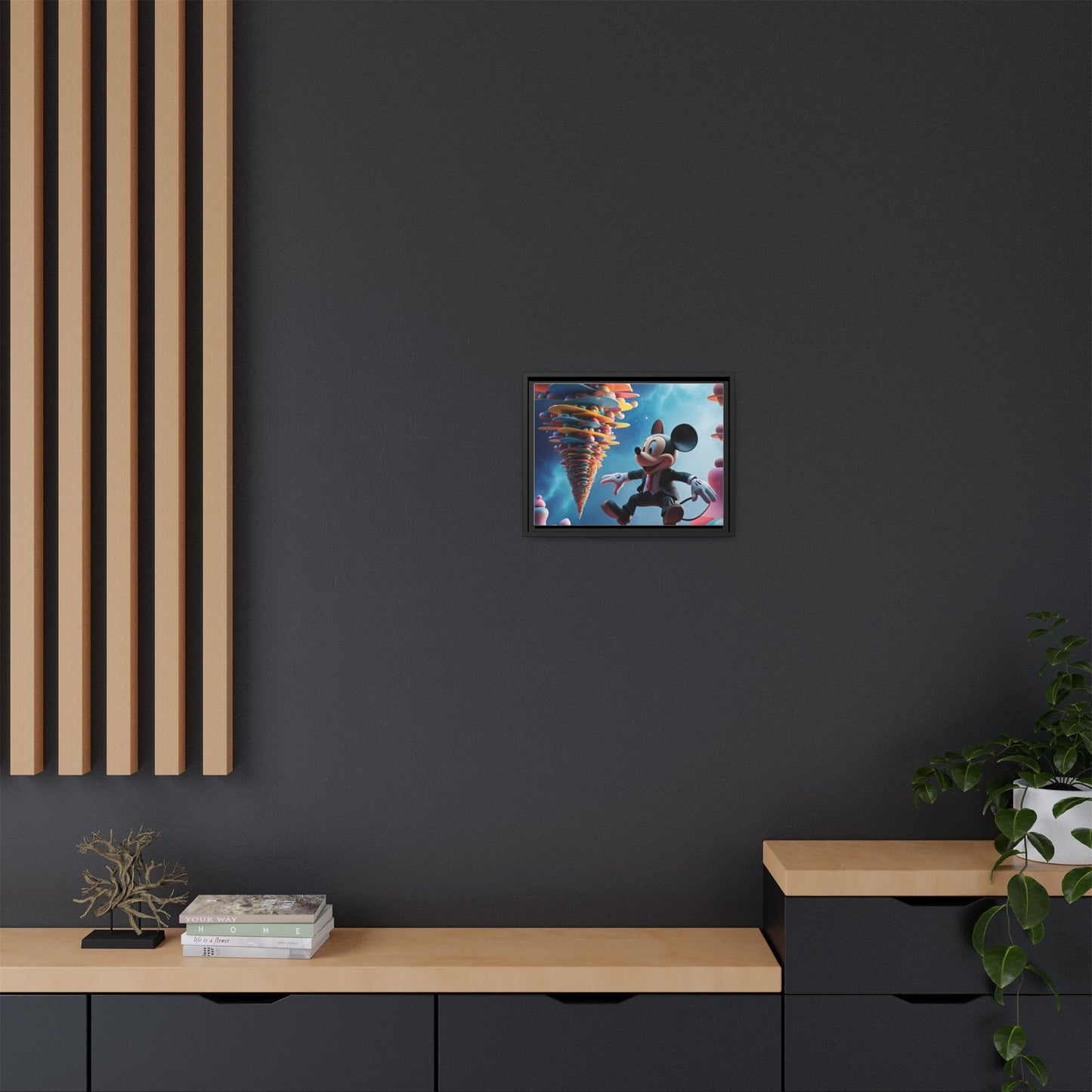 Matte Canvas, Framed (Multi-color)