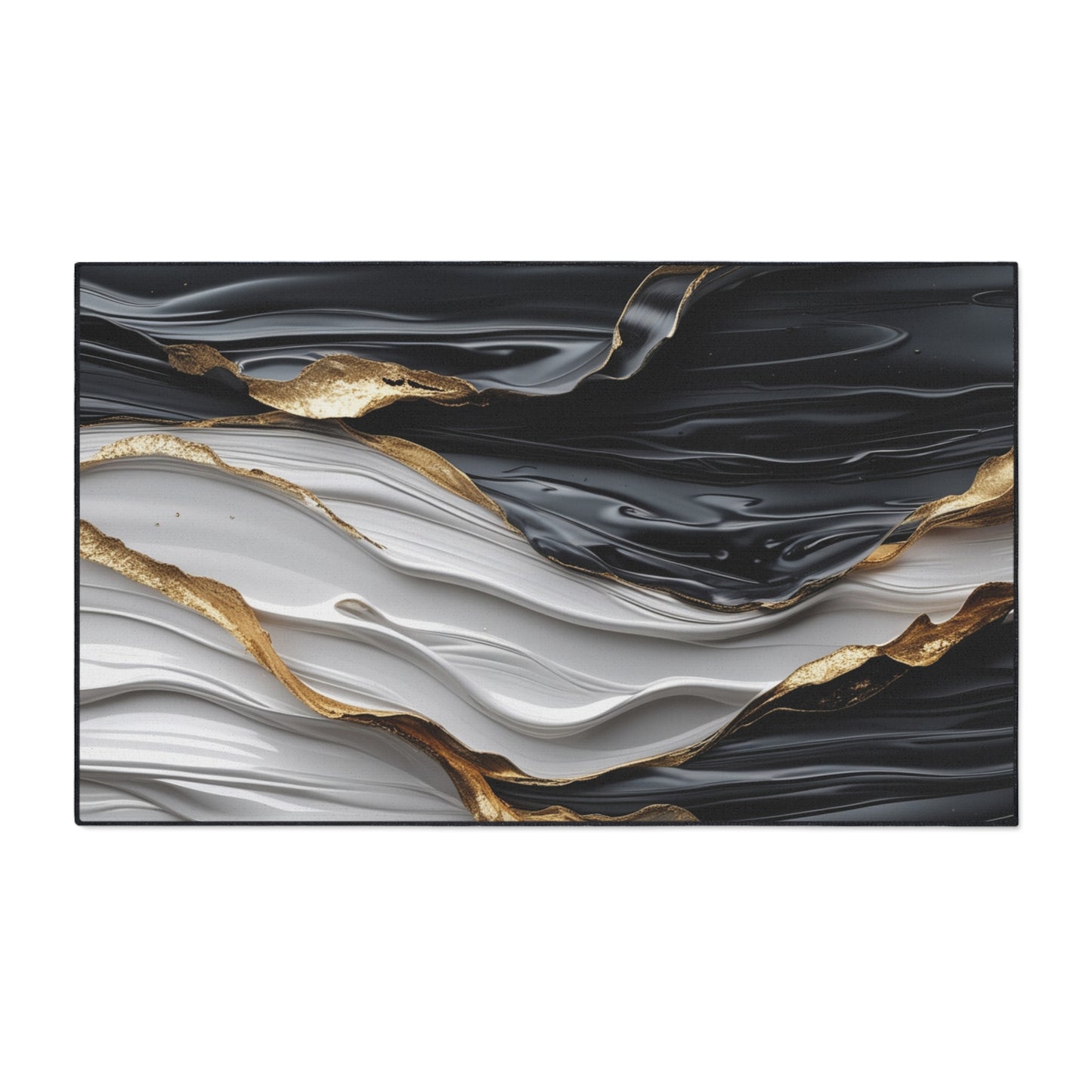 Elegant Heavy Duty Floor Mat with Artistic Design