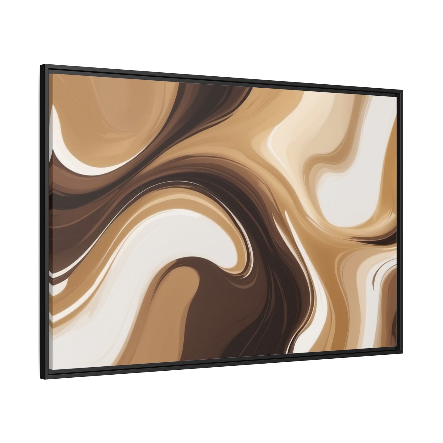 Abstract Wave Framed Canvas Art - Multi-Color Home Decor