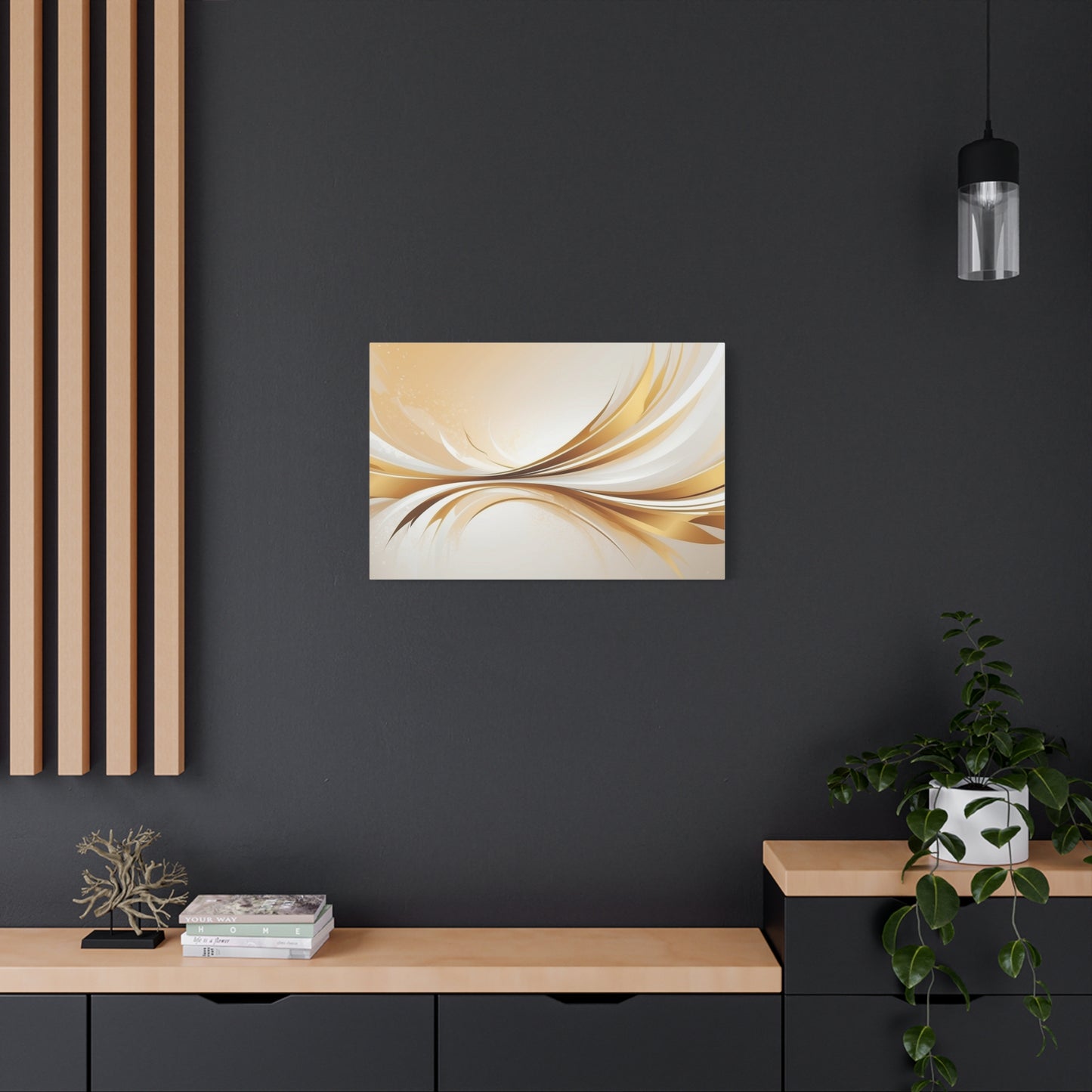 Elegant Abstract Canvas Wall Art - Stretched Matte Decor