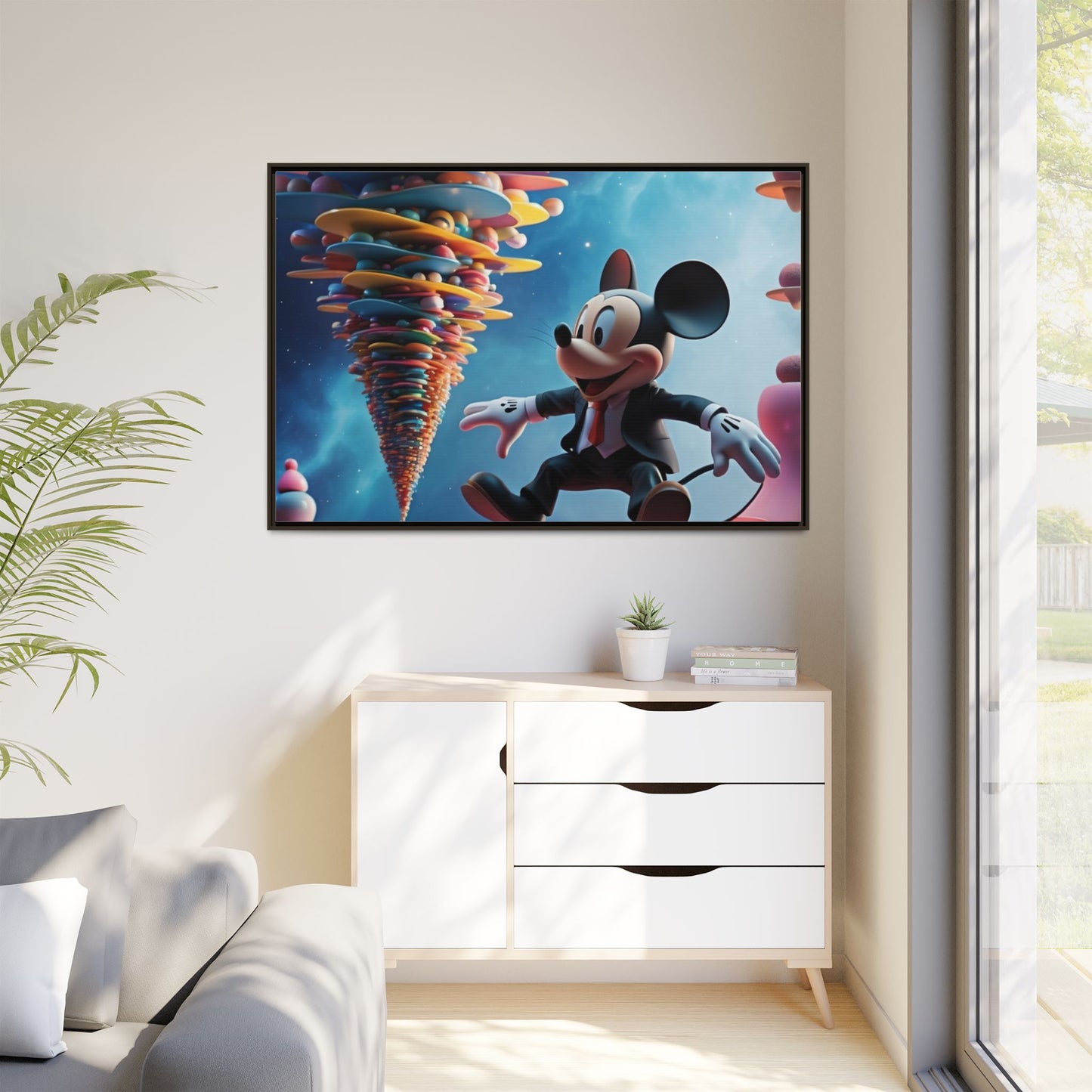Matte Canvas, Framed (Multi-color)