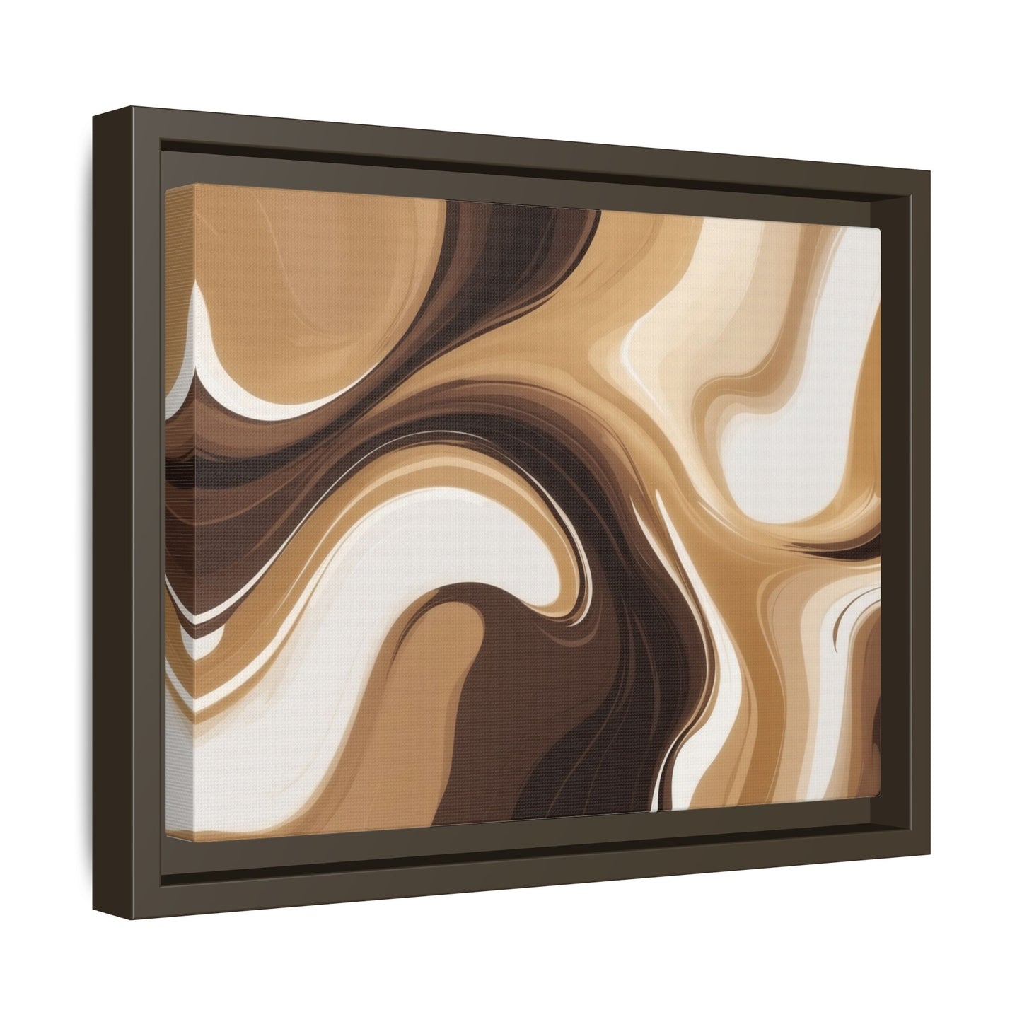 Abstract Wave Framed Canvas Art - Multi-Color Home Decor