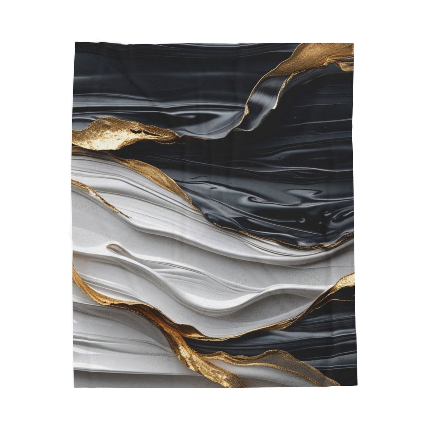 Luxury Velveteen Plush Blanket - Modern Abstract Design for Cozy Comfort