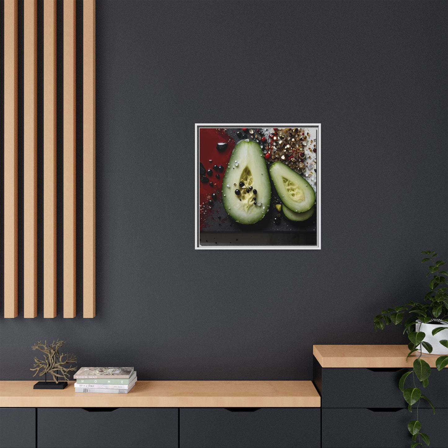 Matte Canvas, Framed (Multi-color)
