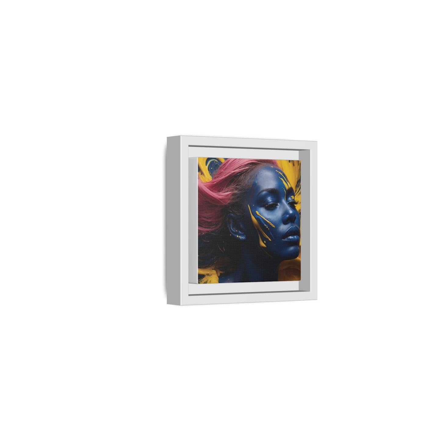 Vibrant Abstract Art Print - Multicolor Framed Canvas Wall Decor