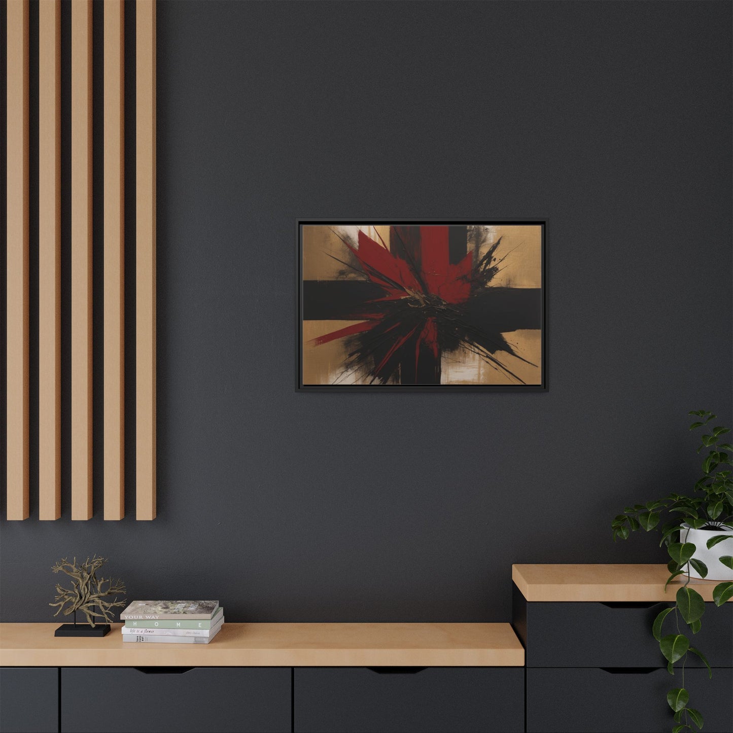 Matte Canvas, Framed (Multi-color)