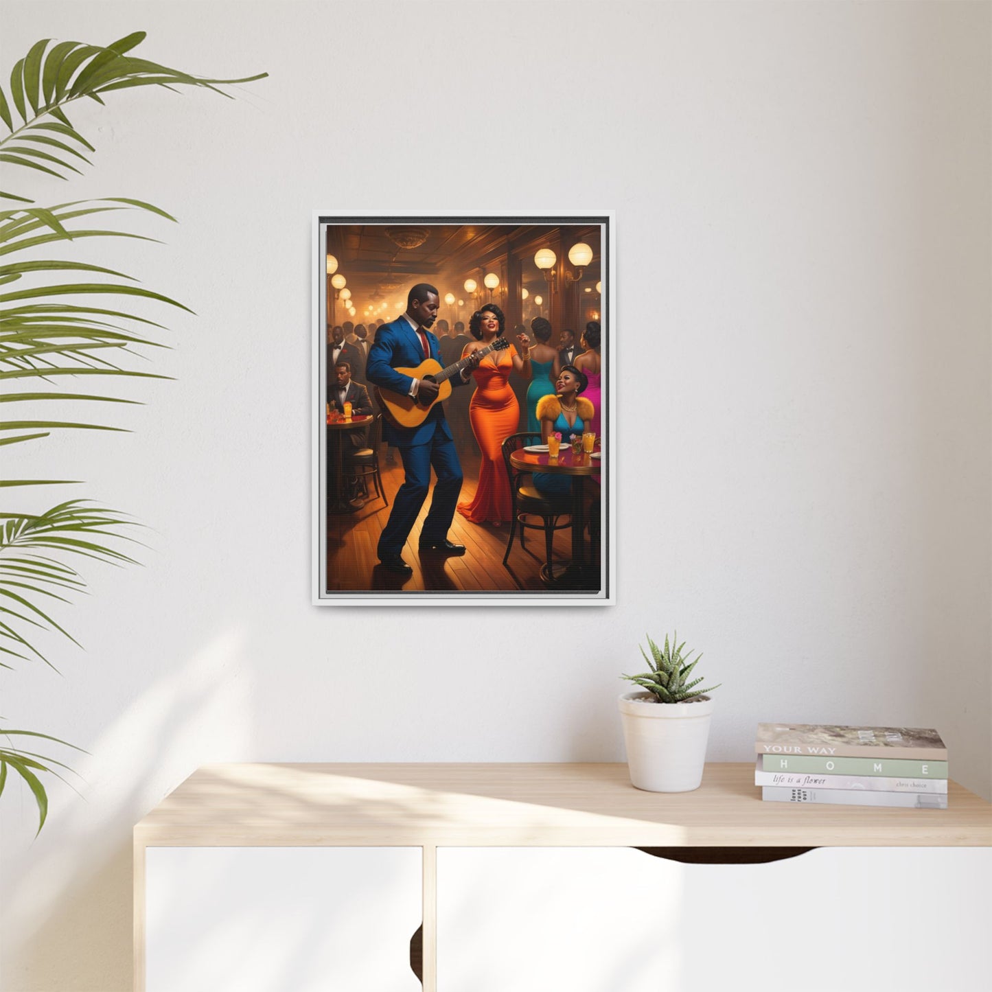 Matte Canvas, Framed (Multi-color)
