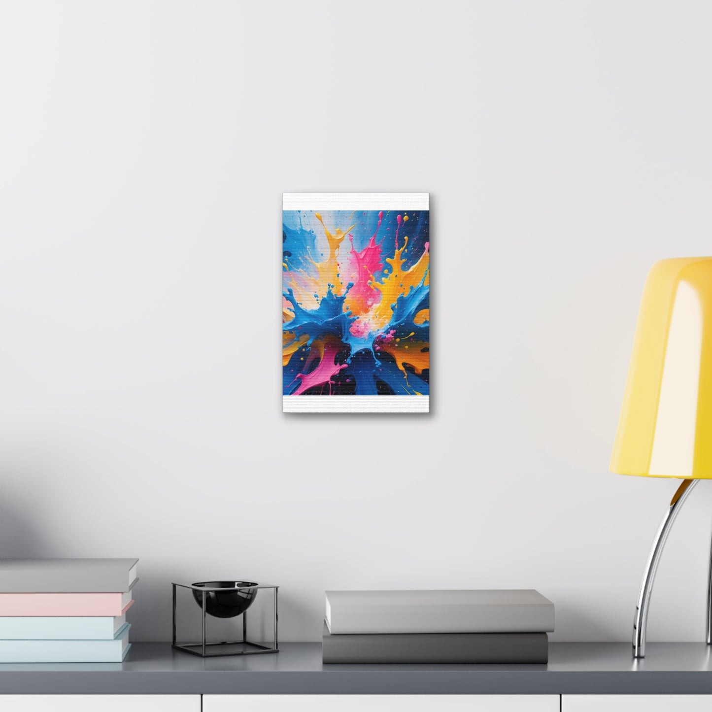 Vibrant Abstract Canvas Art - Colorful Splash Wall Decor