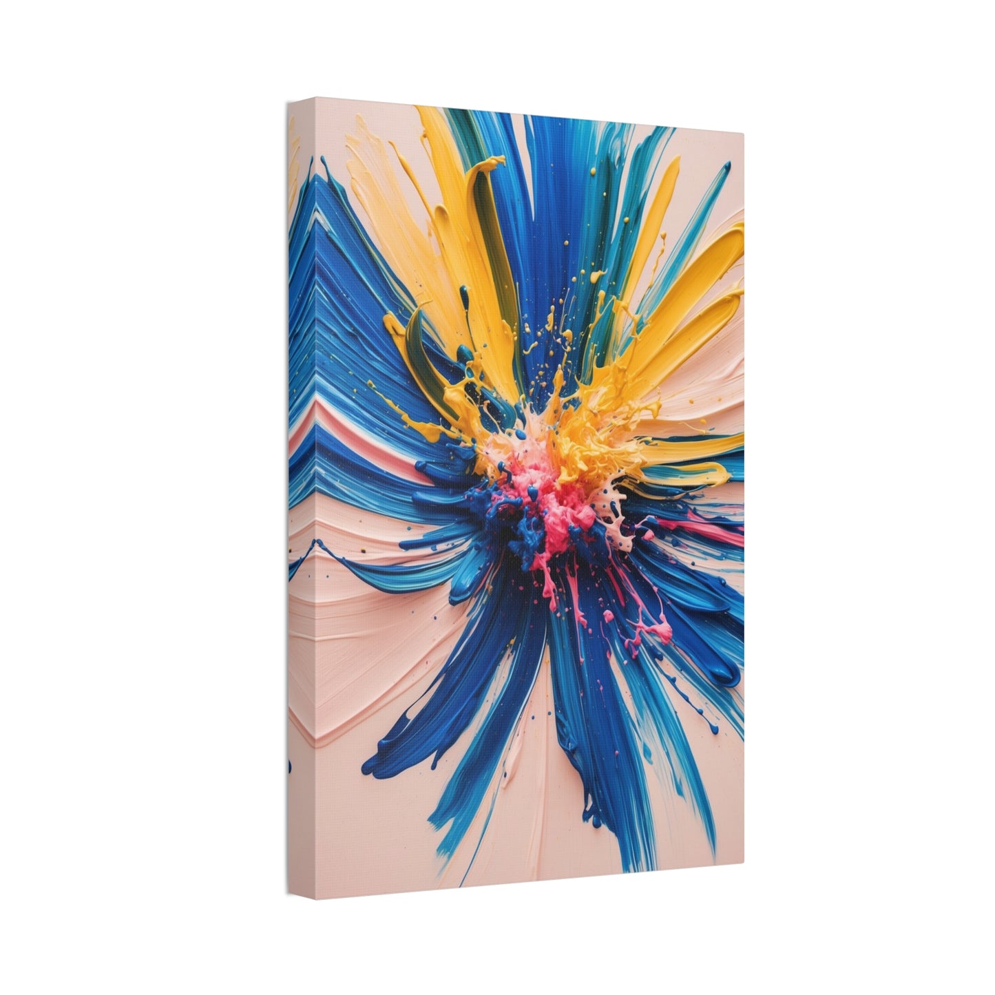 Vibrant Abstract Canvas Art - Color Explosion Wall Decor