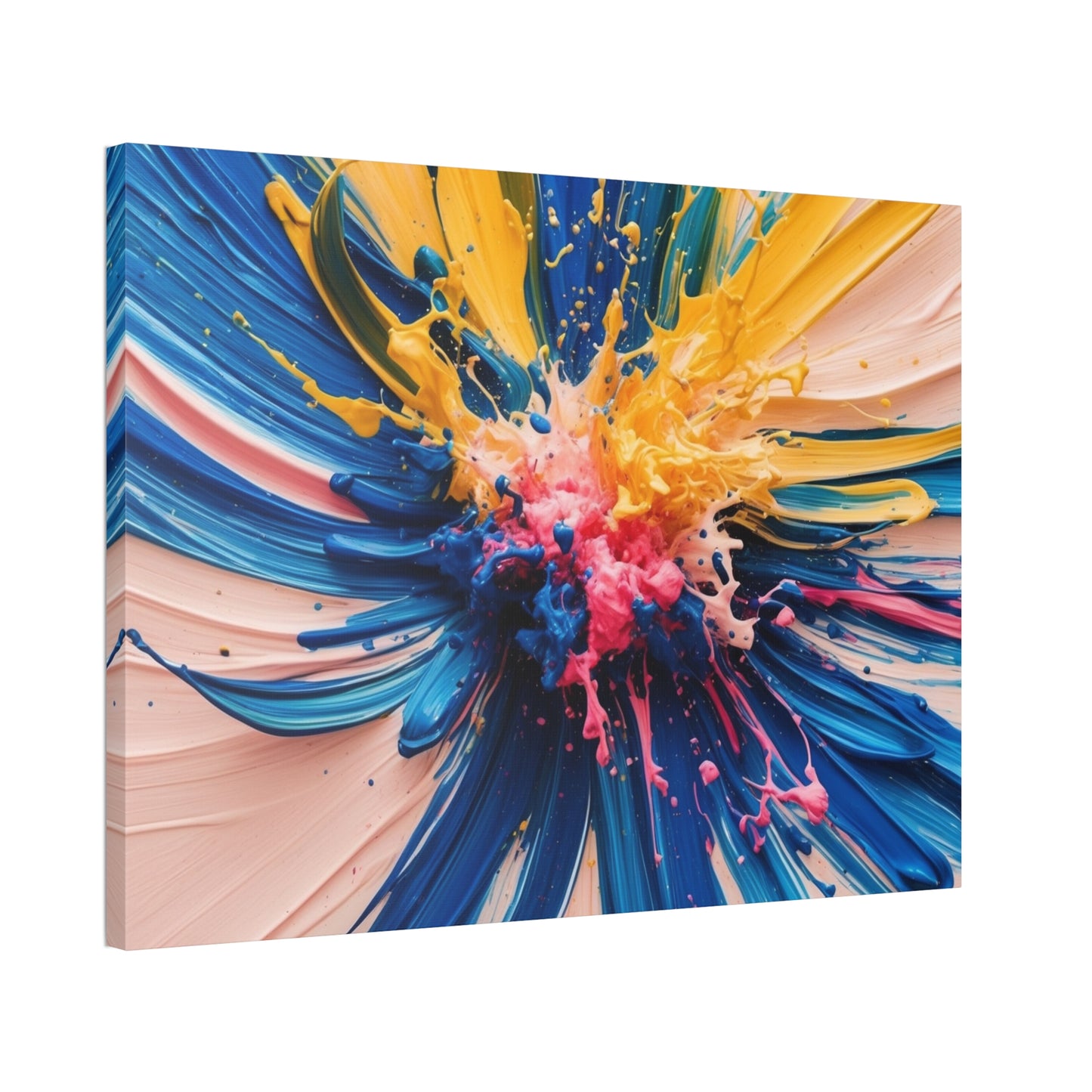 Vibrant Abstract Canvas Art - Color Explosion Wall Decor