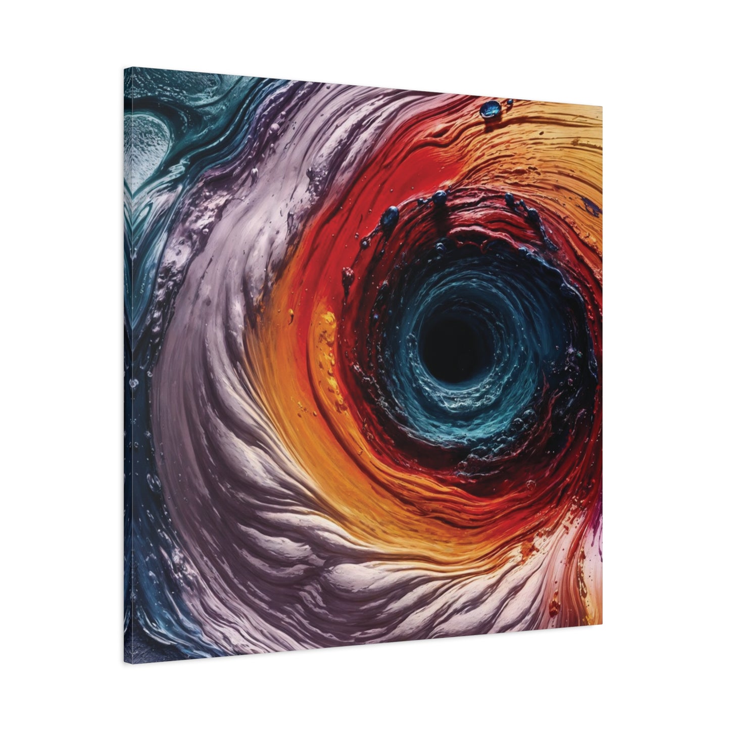 Vibrant Abstract Wall Art Canvas - Swirling Colors