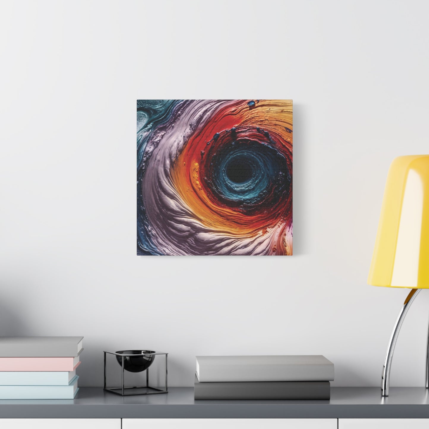 Vibrant Abstract Wall Art Canvas - Swirling Colors