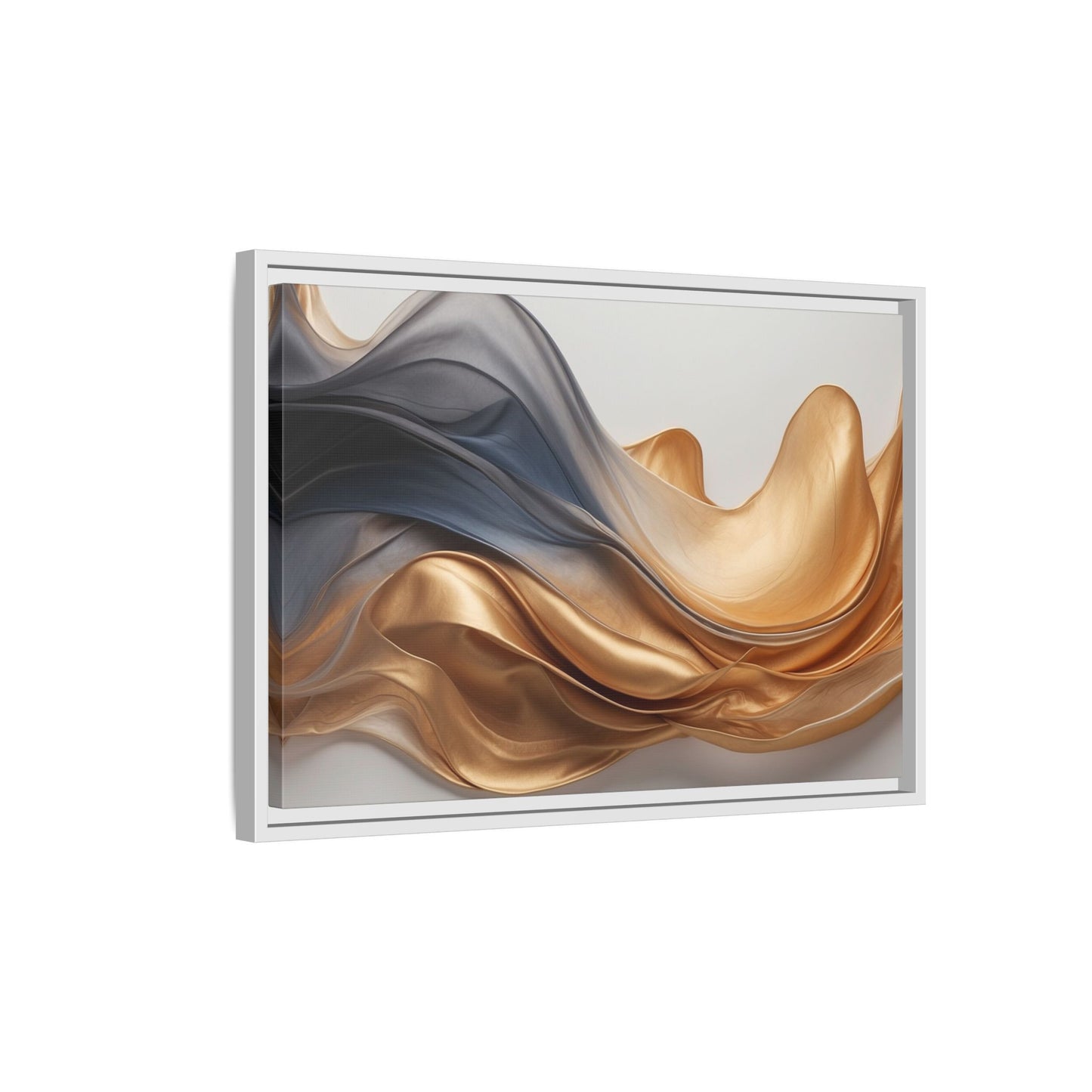 Abstract Matte Canvas Art Print - Framed Multi-color Wall Decor