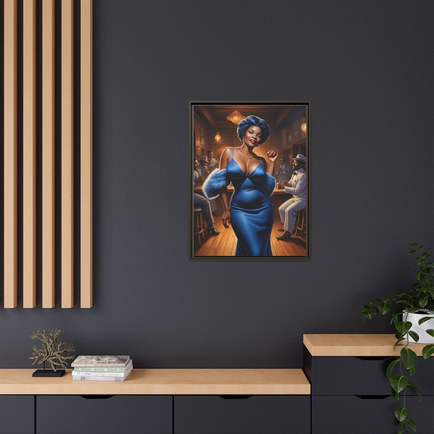 Matte Canvas, Framed (Multi-color)