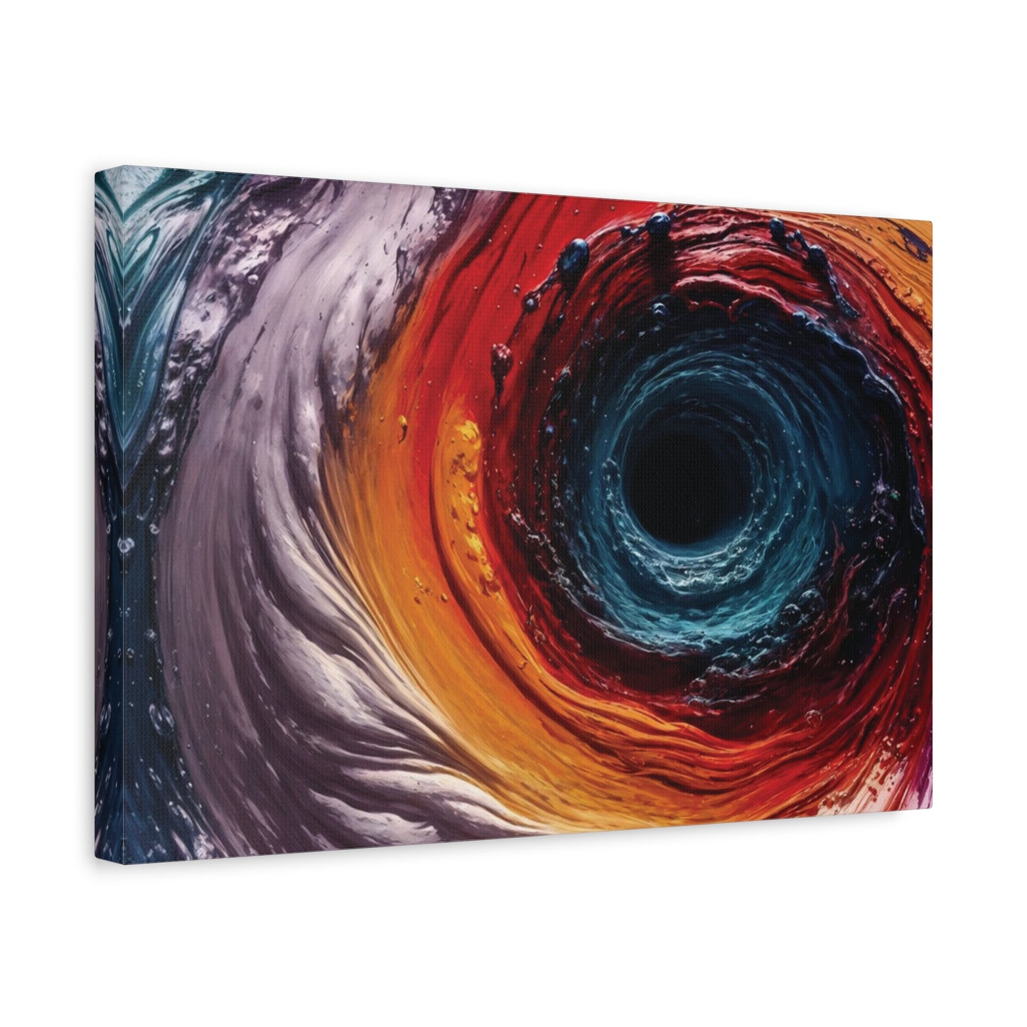Vibrant Abstract Wall Art Canvas - Swirling Colors