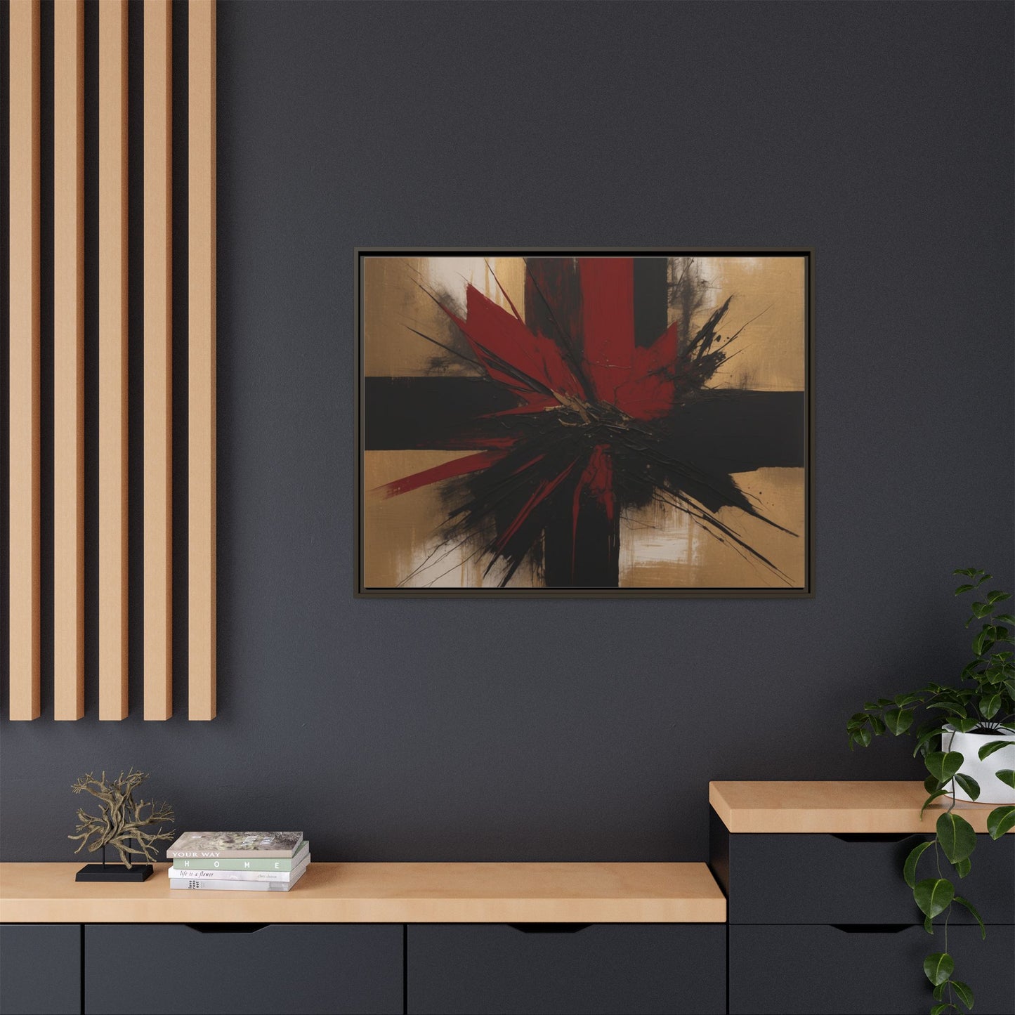 Matte Canvas, Framed (Multi-color)