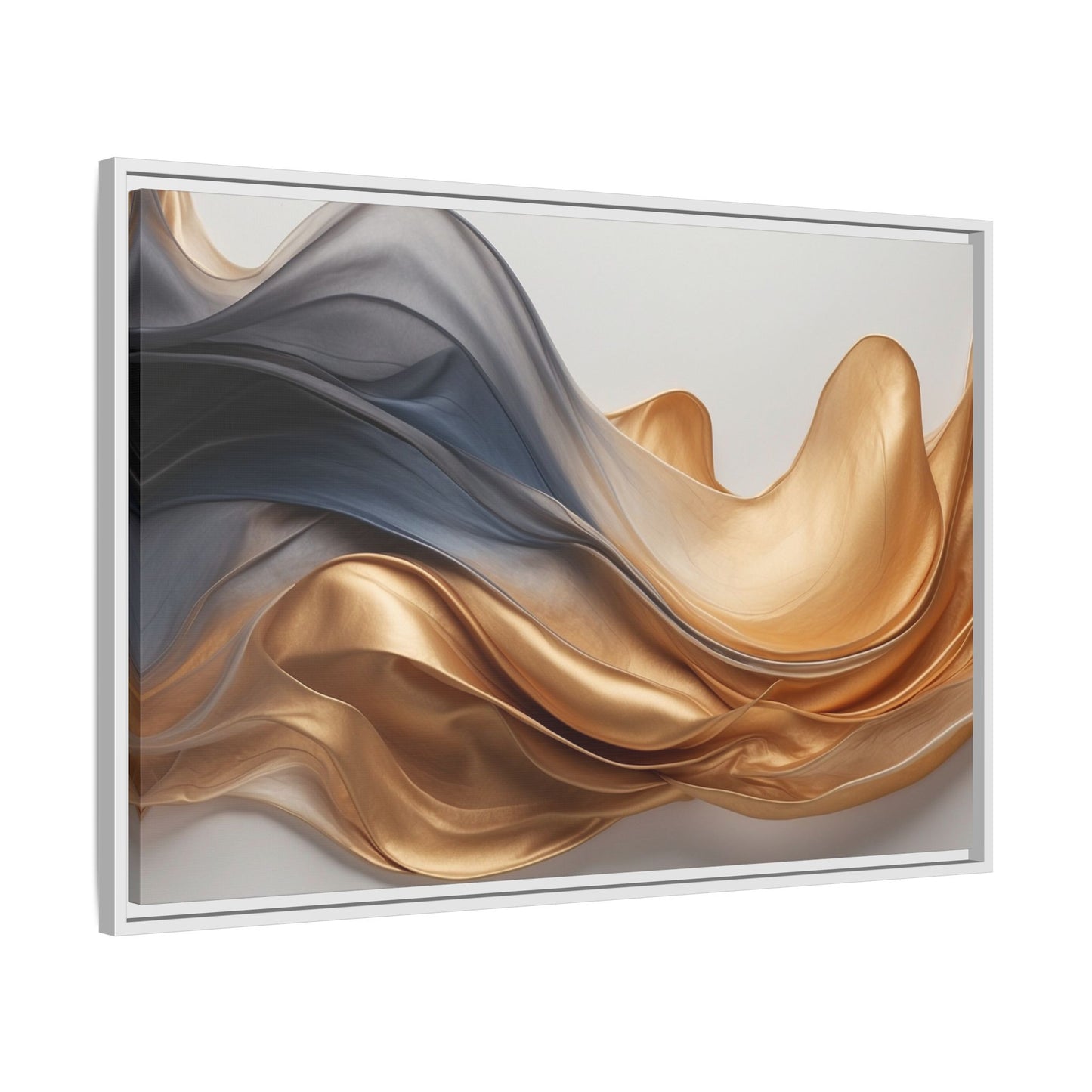 Abstract Matte Canvas Art Print - Framed Multi-color Wall Decor