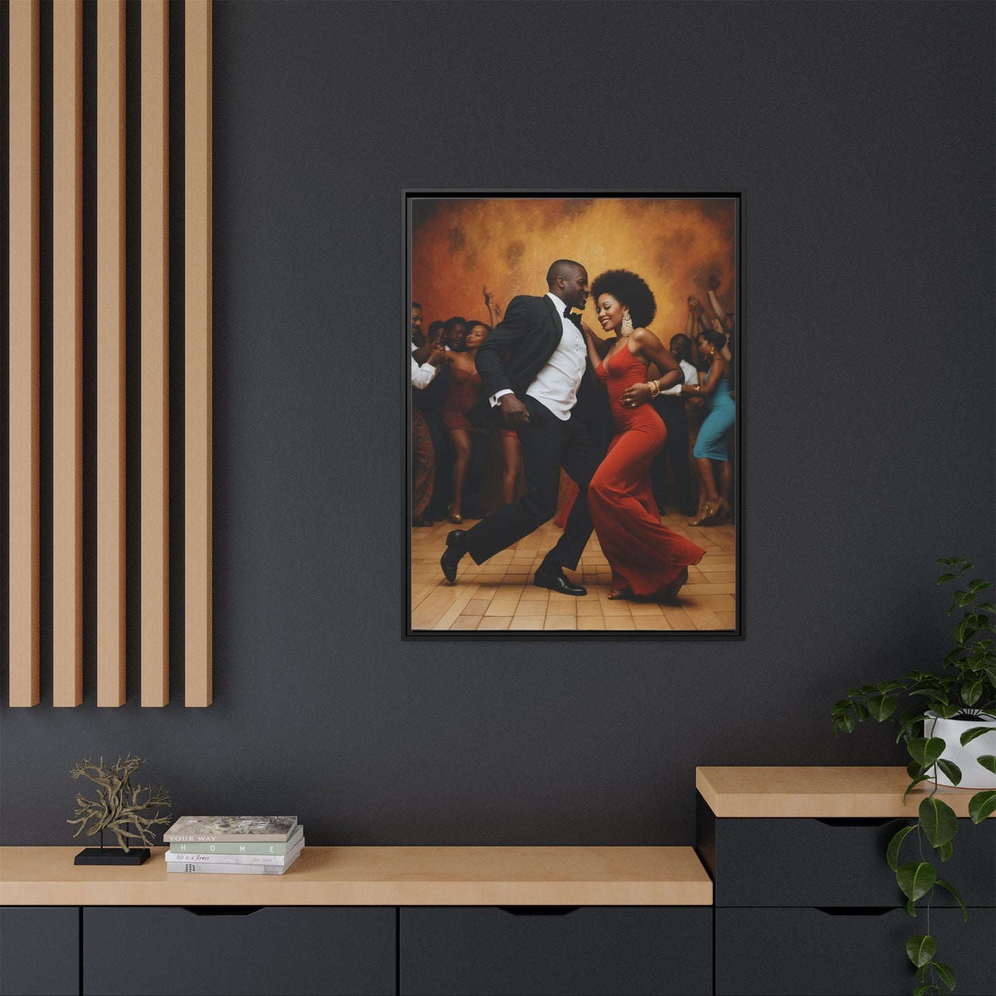 Matte Canvas, Framed (Multi-color)