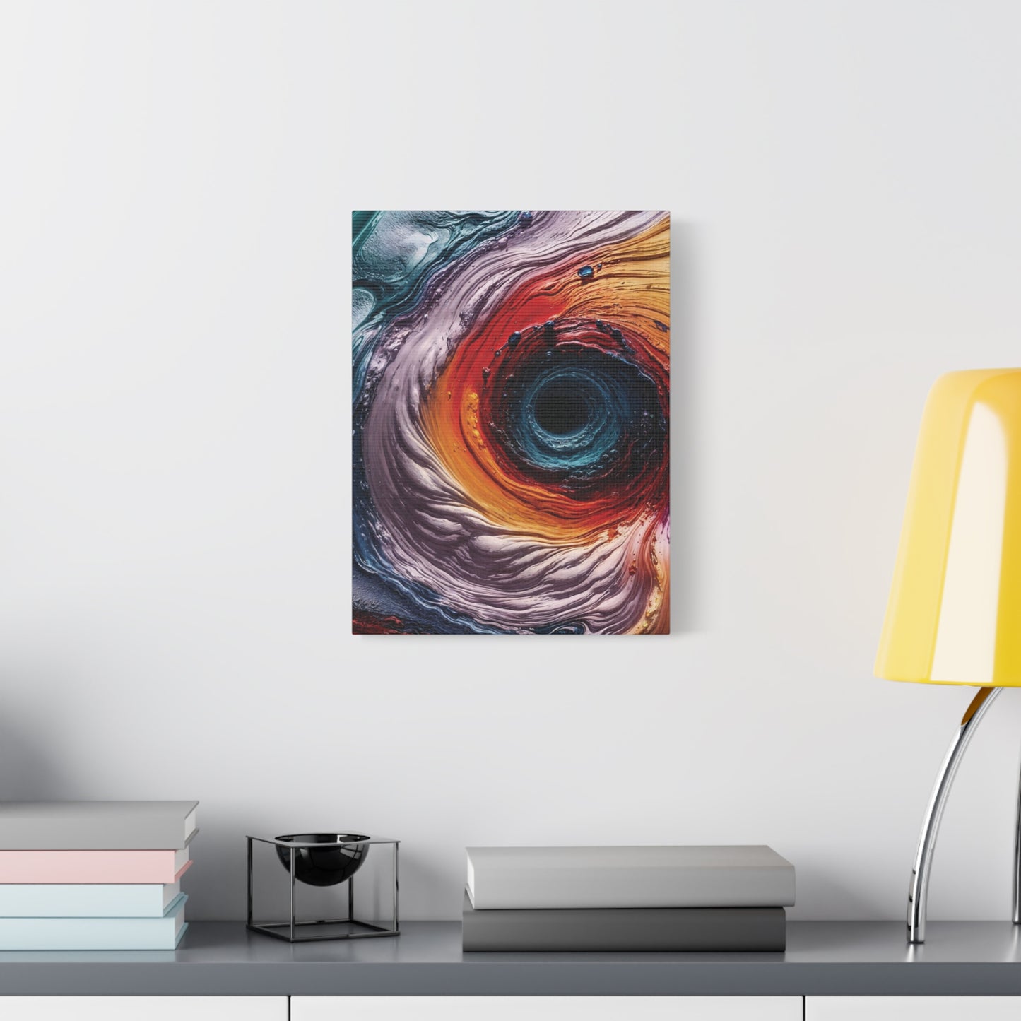 Vibrant Abstract Wall Art Canvas - Swirling Colors