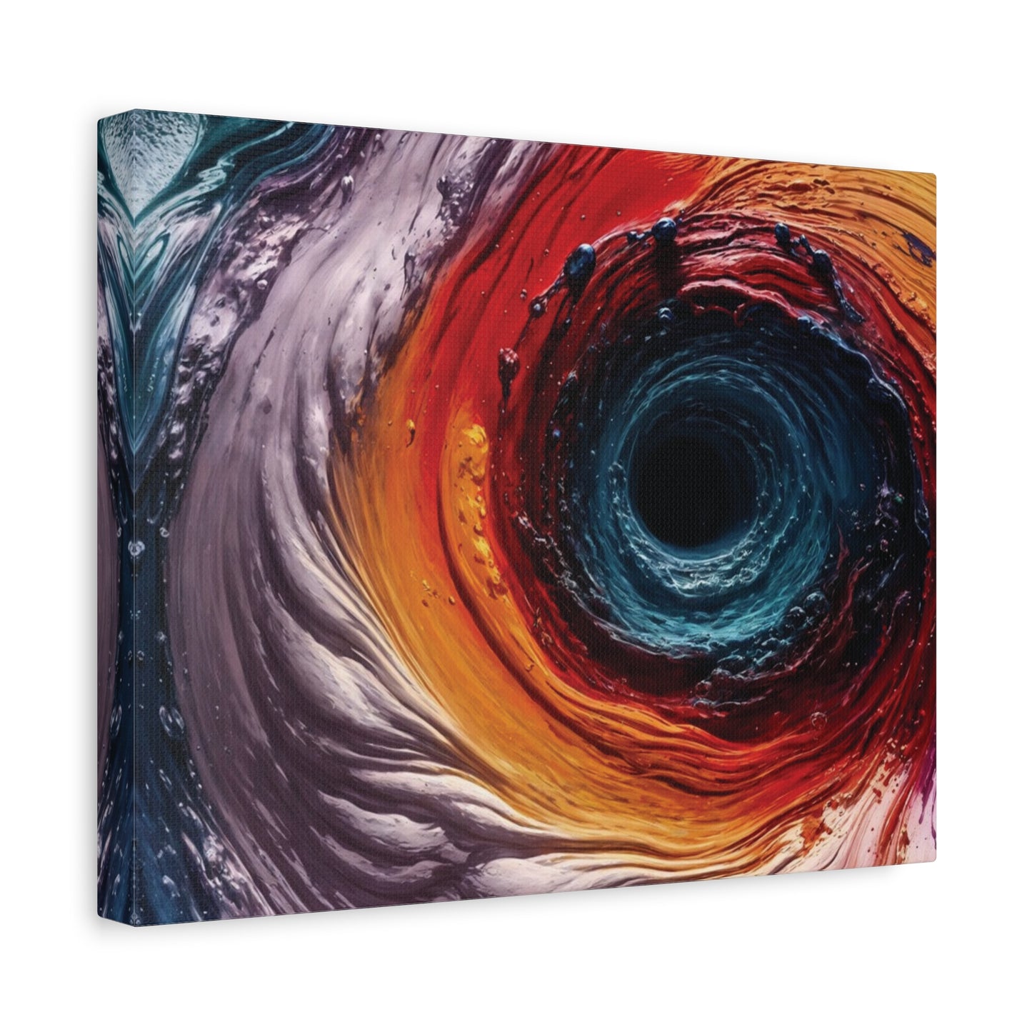 Vibrant Abstract Wall Art Canvas - Swirling Colors