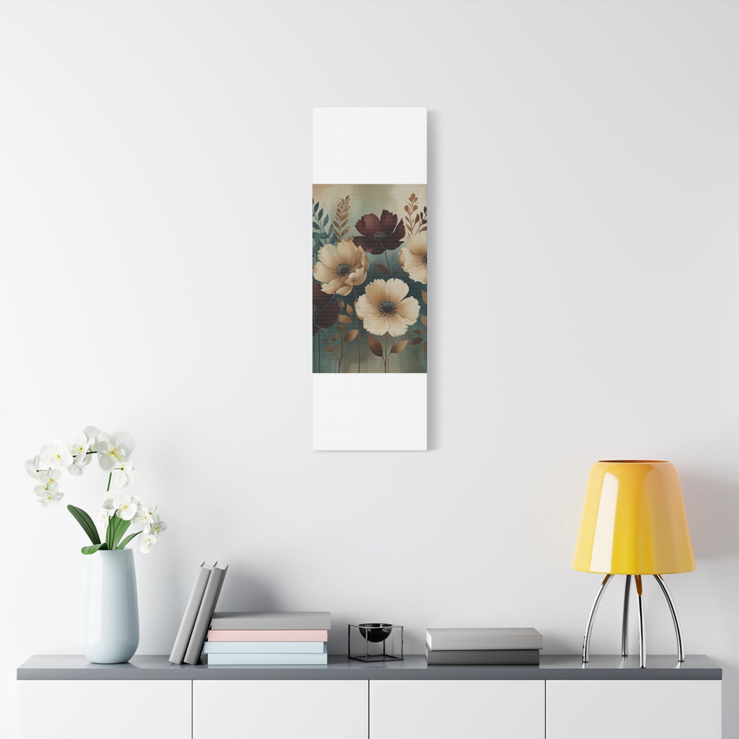 Floral Satin Canvas Art | Nature-Inspired Wall Décor