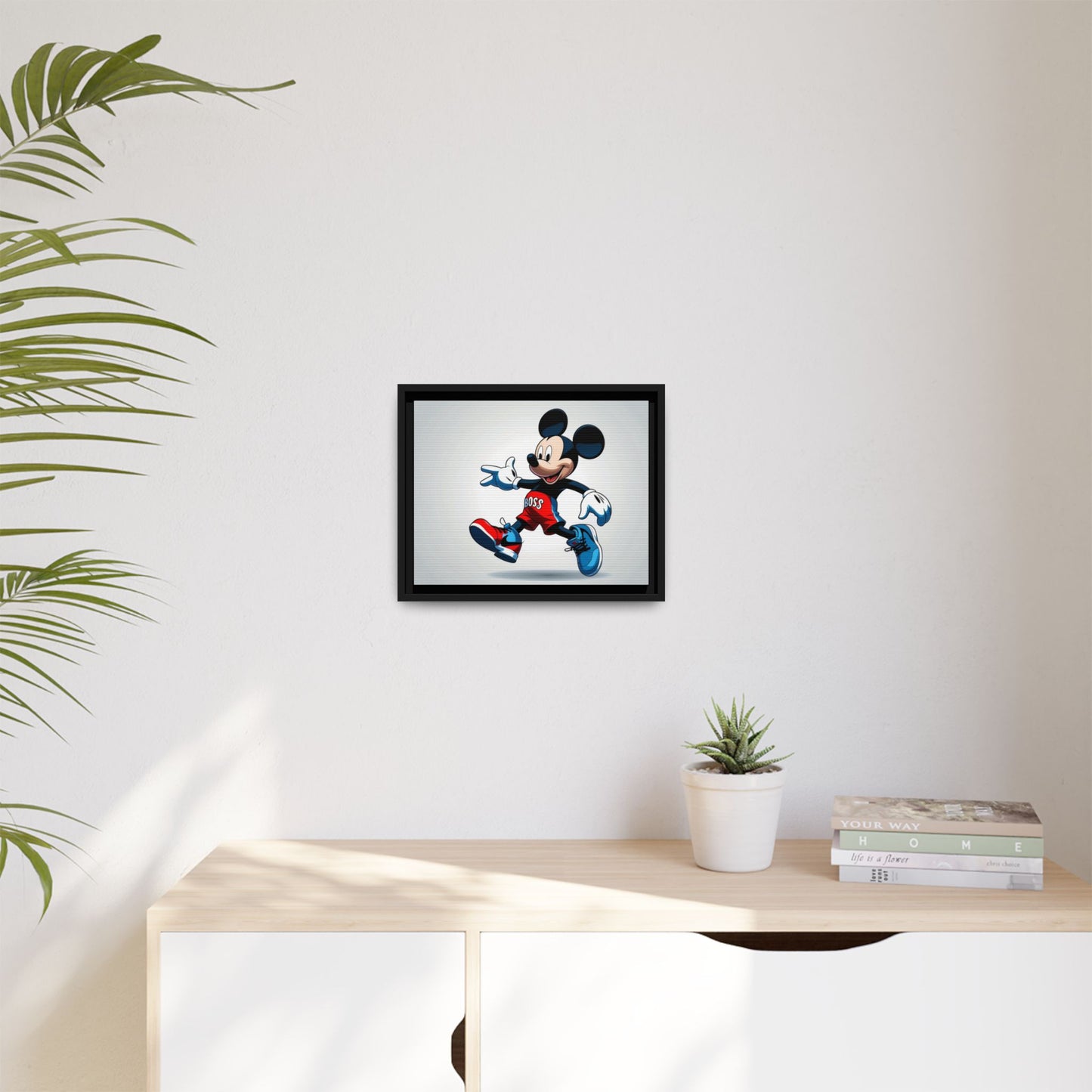 Mickey Mouse Boss Framed Canvas Art