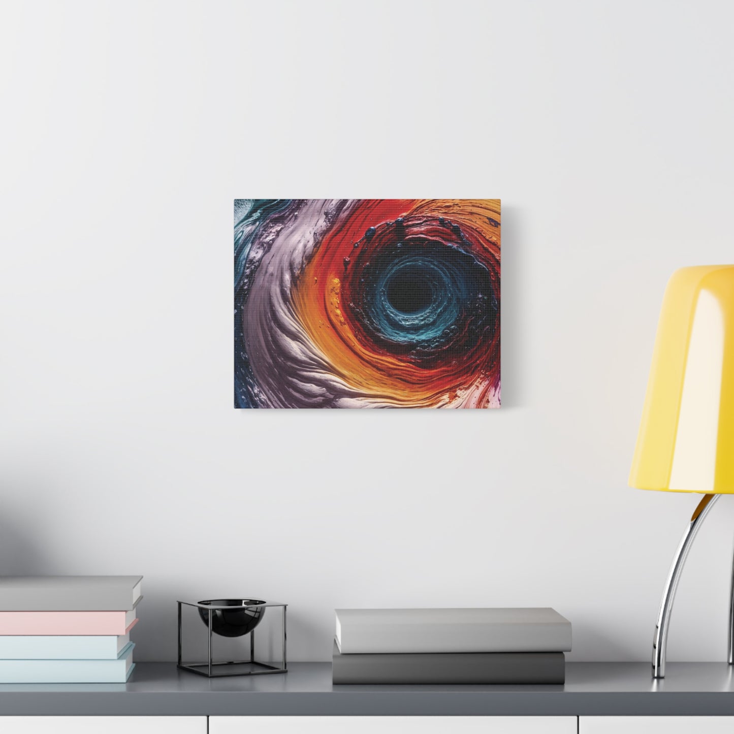 Vibrant Abstract Wall Art Canvas - Swirling Colors
