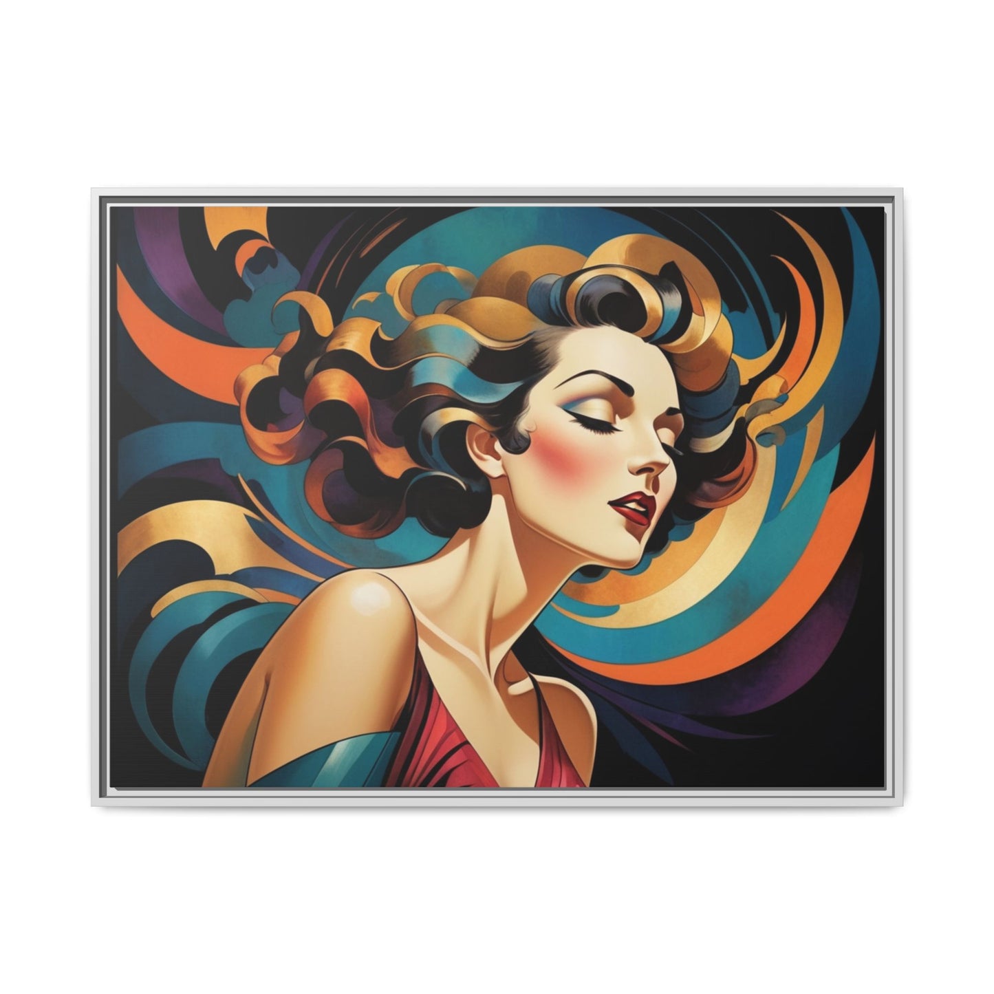 Matte Canvas, Framed (Multi-color)