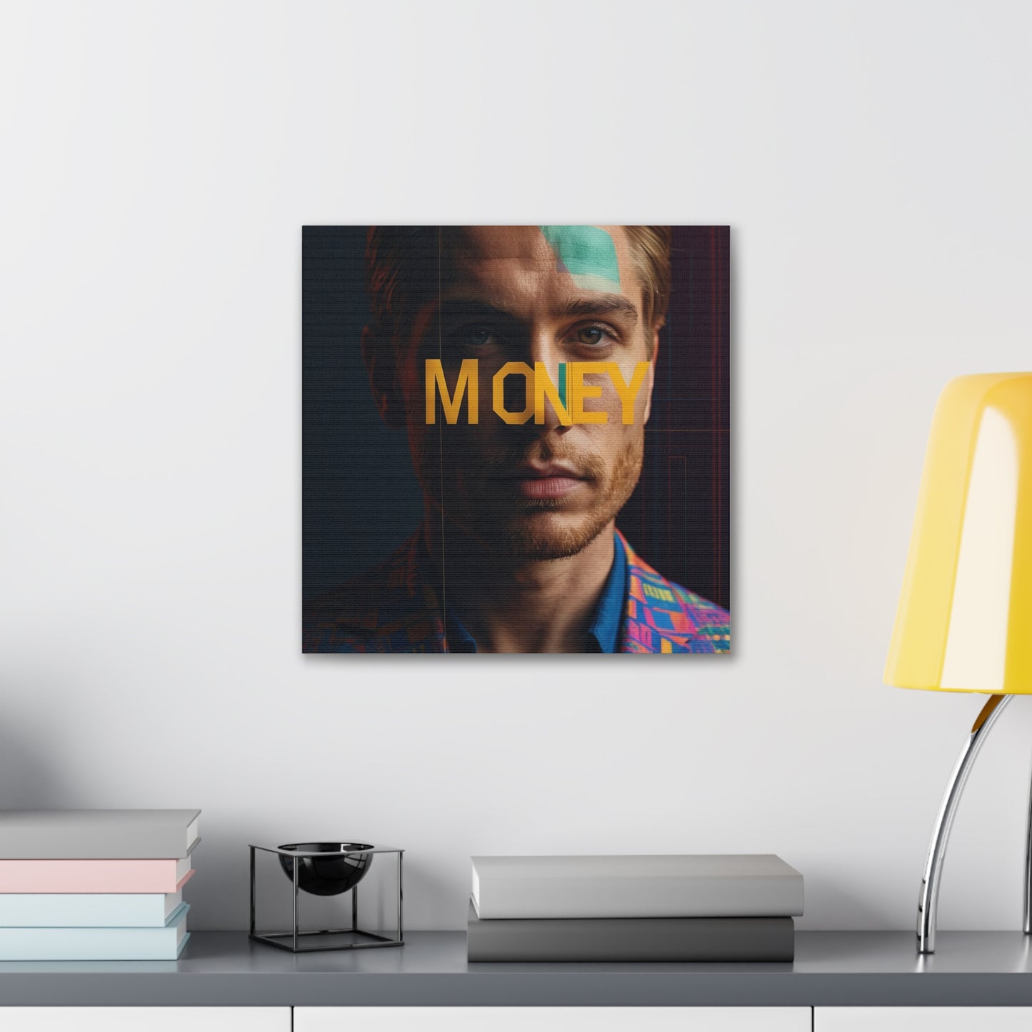 Inspirational Canvas Gallery Wrap - 'MONEY' Wall Art for Modern Spaces