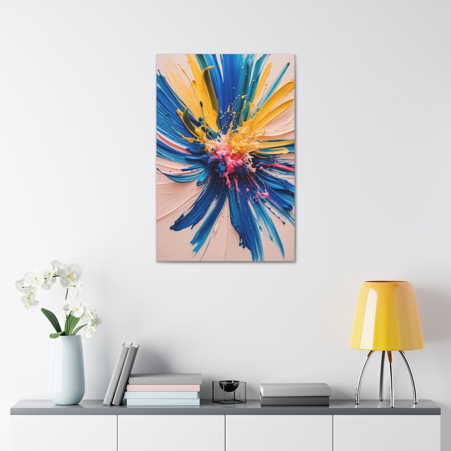 Vibrant Abstract Canvas Art - Color Explosion Wall Decor