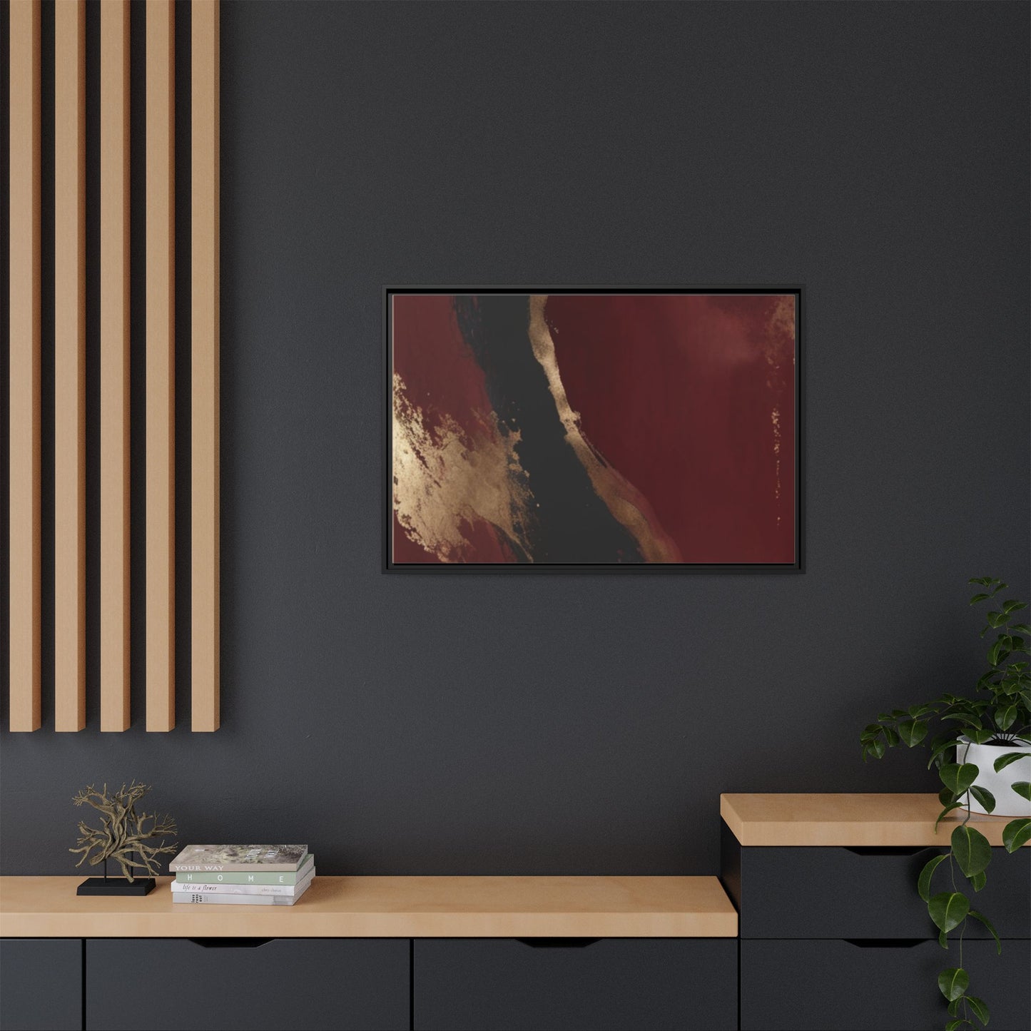 Matte Canvas, Framed (Multi-color)