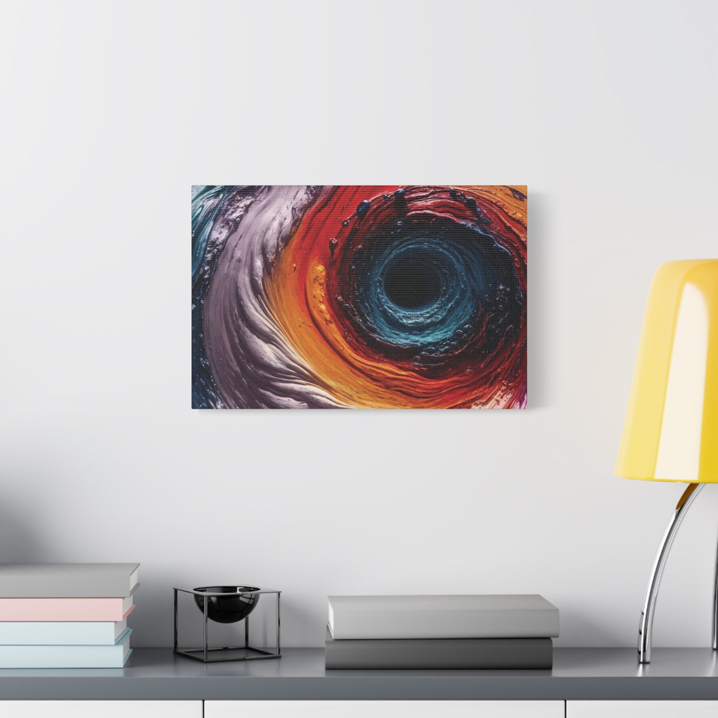 Vibrant Abstract Wall Art Canvas - Swirling Colors