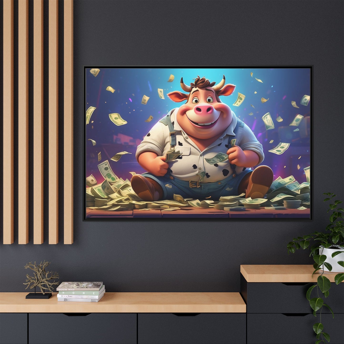 Matte Canvas, Framed (Multi-color)