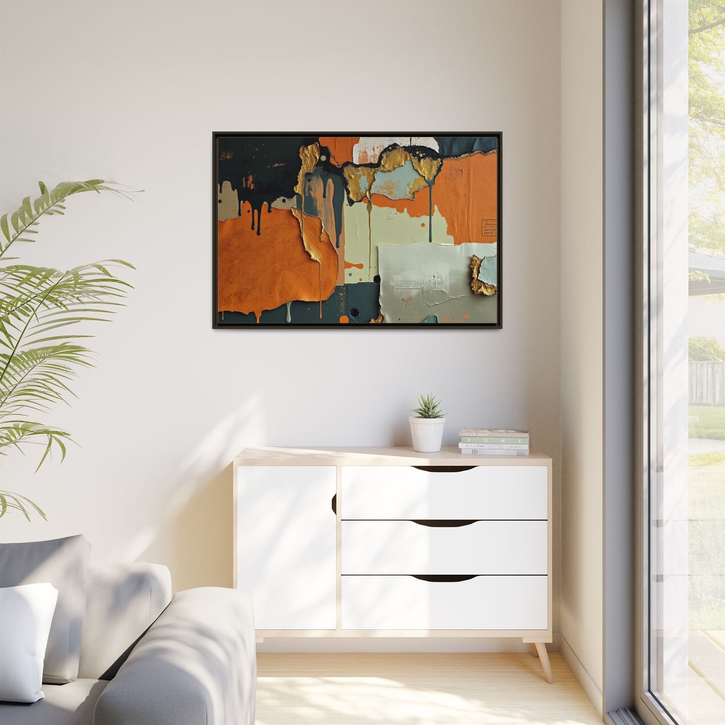 Matte Canvas, Framed (Multi-color)
