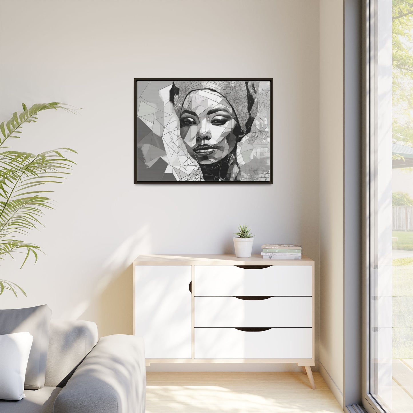 Fractured Grace: Portrait in Prism